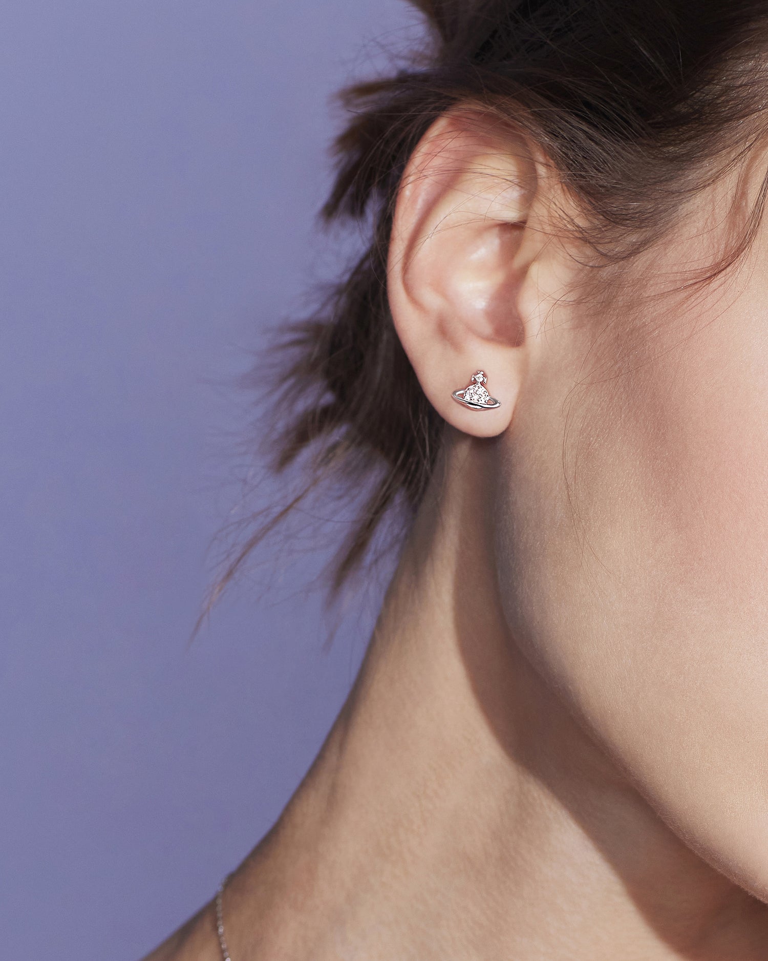 Saturn Screw Back Earrings