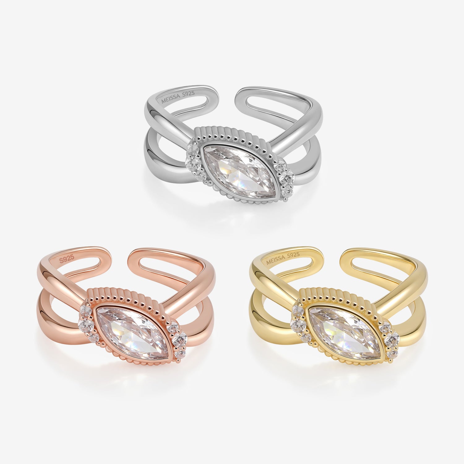 Marquise Halo Ring