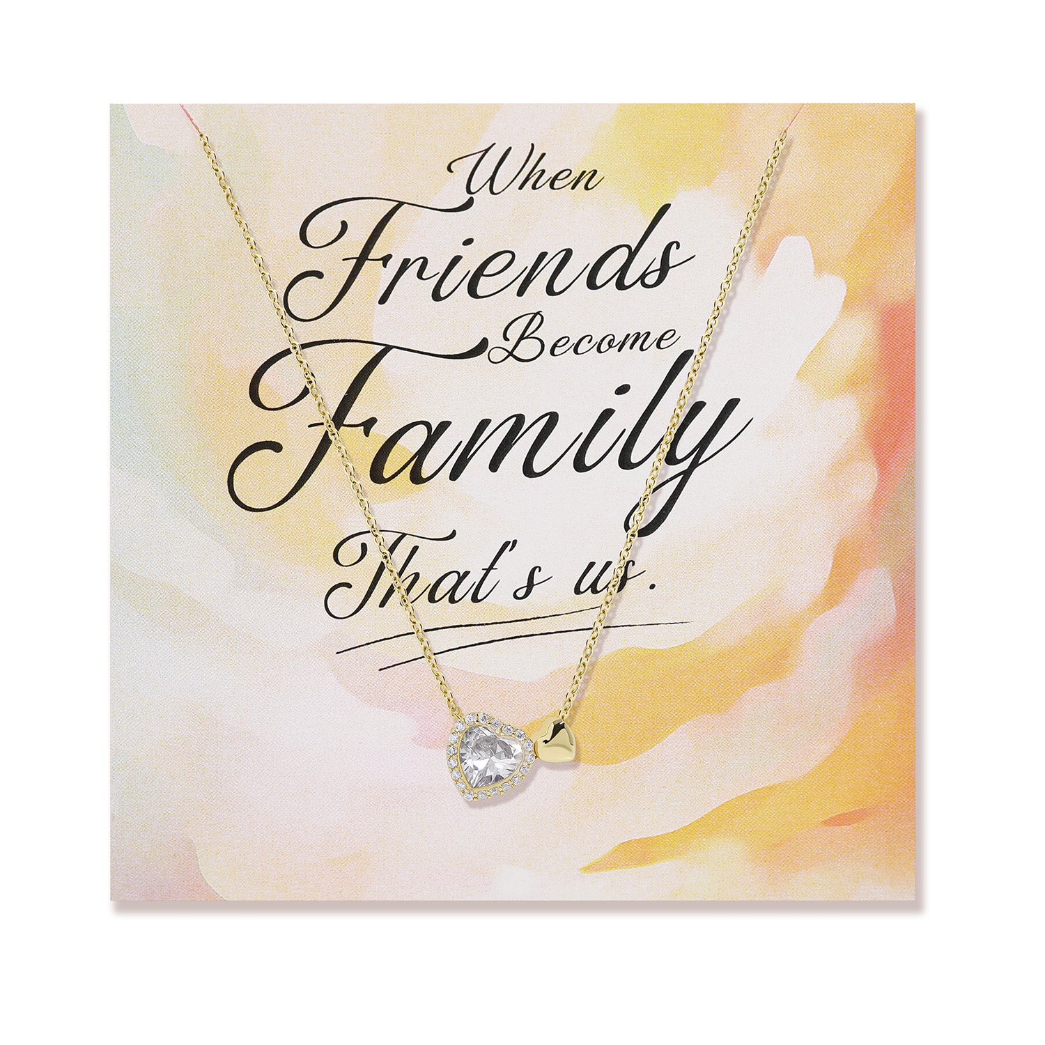 Friends Become Family Necklace