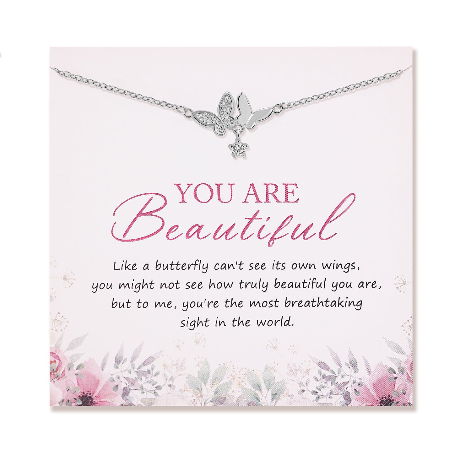 You are Beautiful Butterfly Necklace