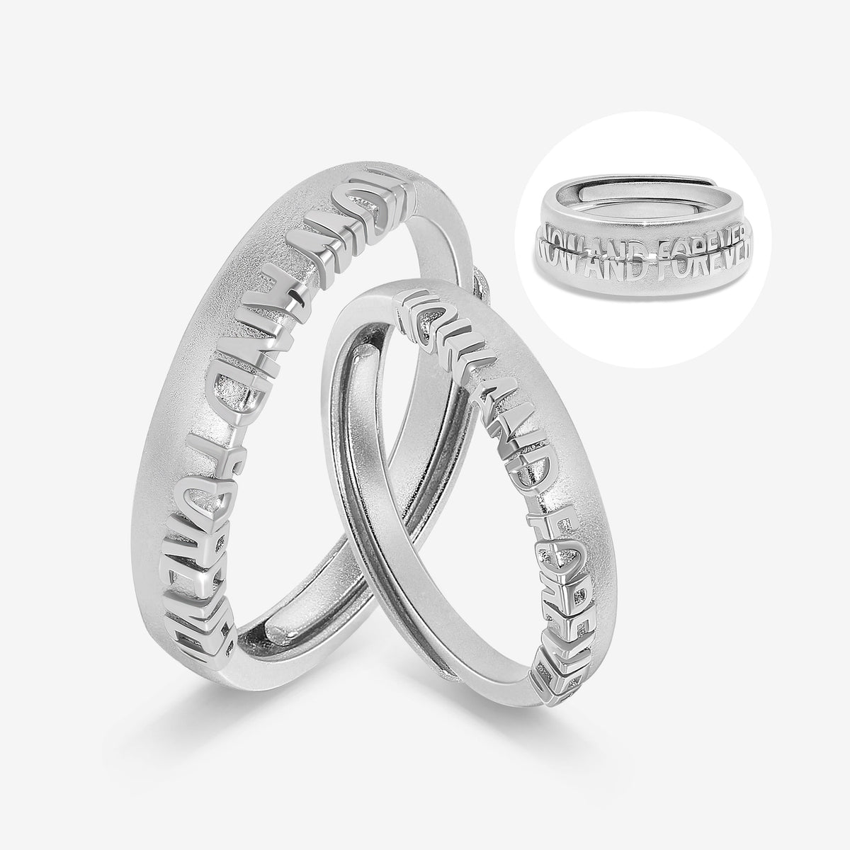 Now and Forever Couples' Rings