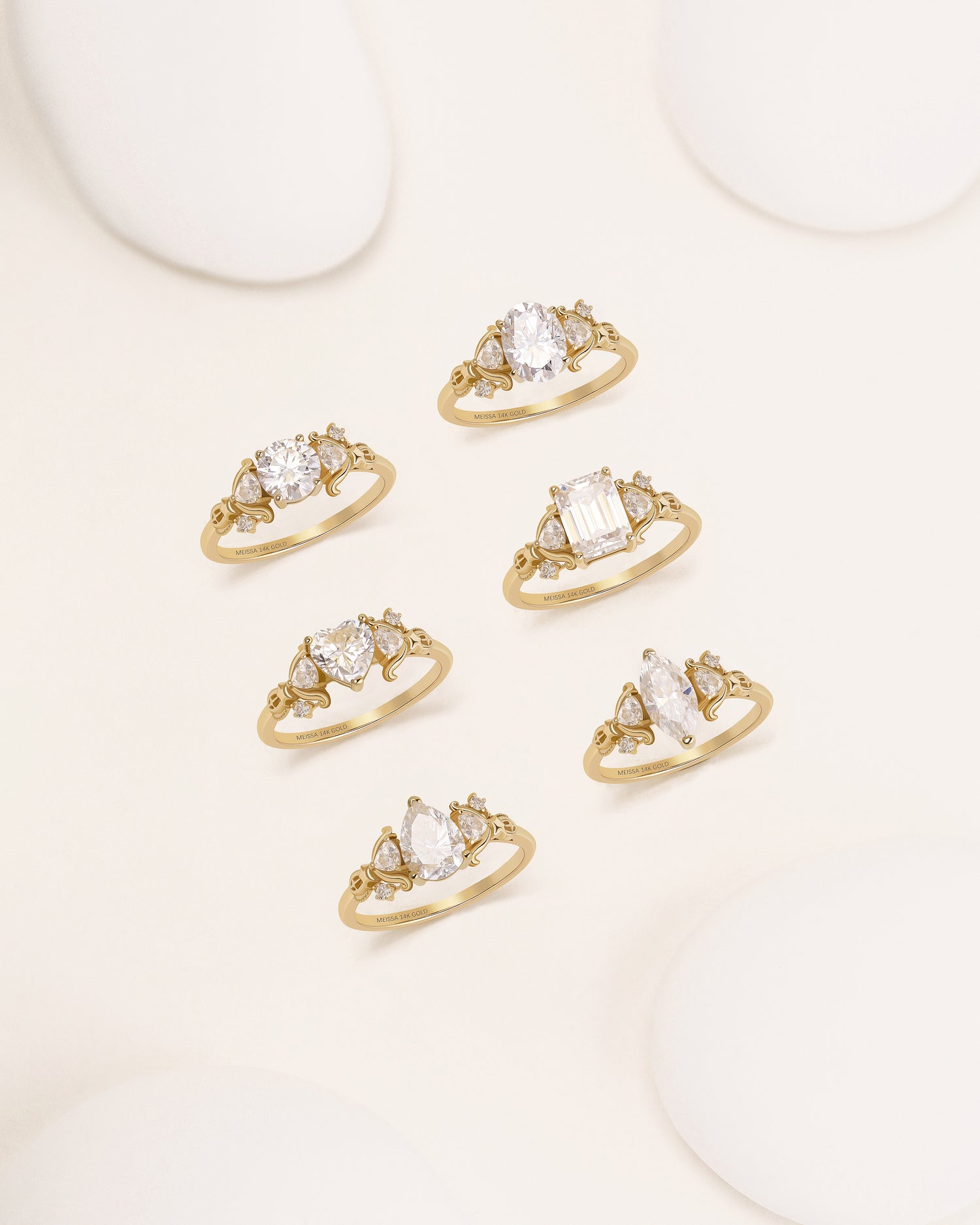Starlit Grace Round Ring