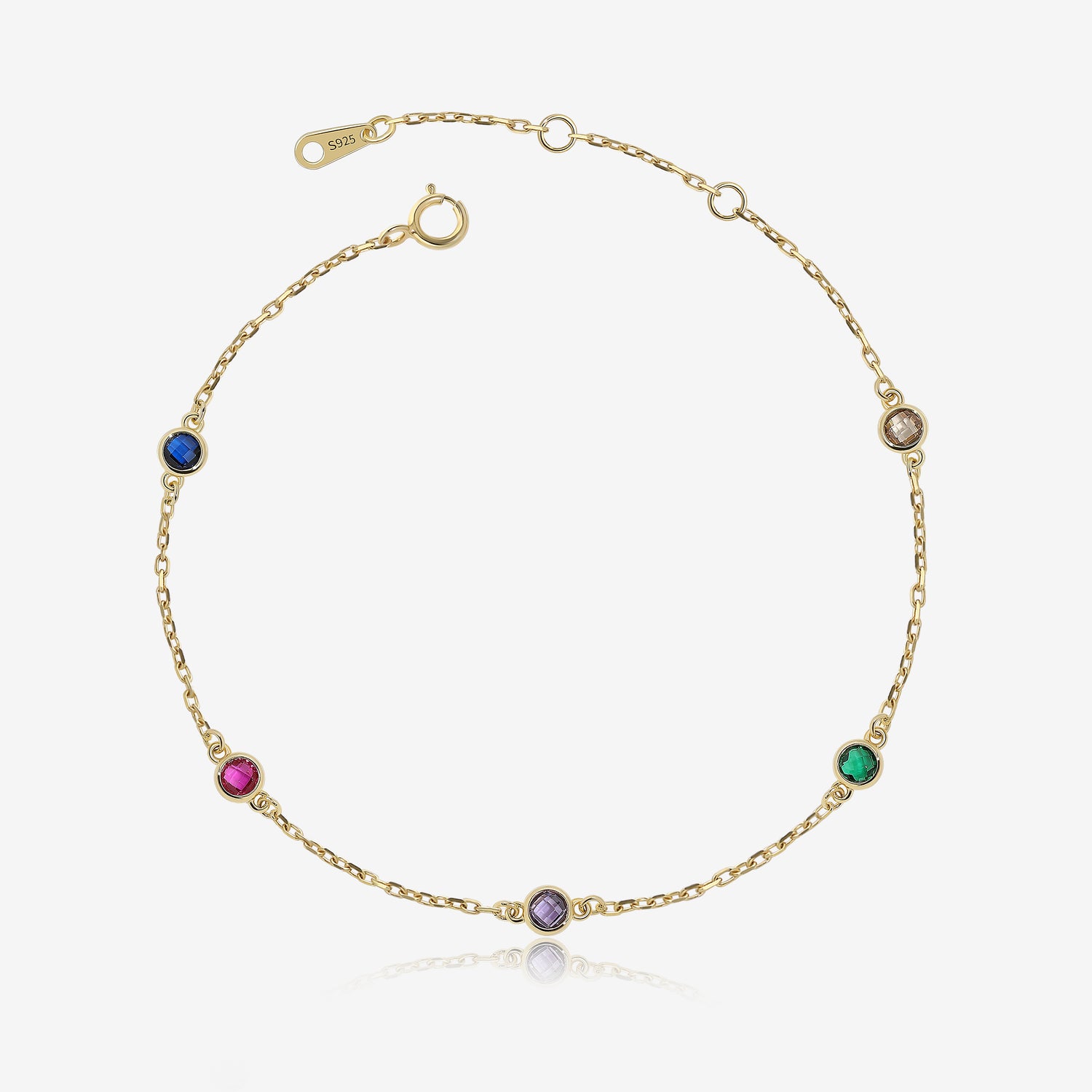 Rainbow Gemstone Bracelet