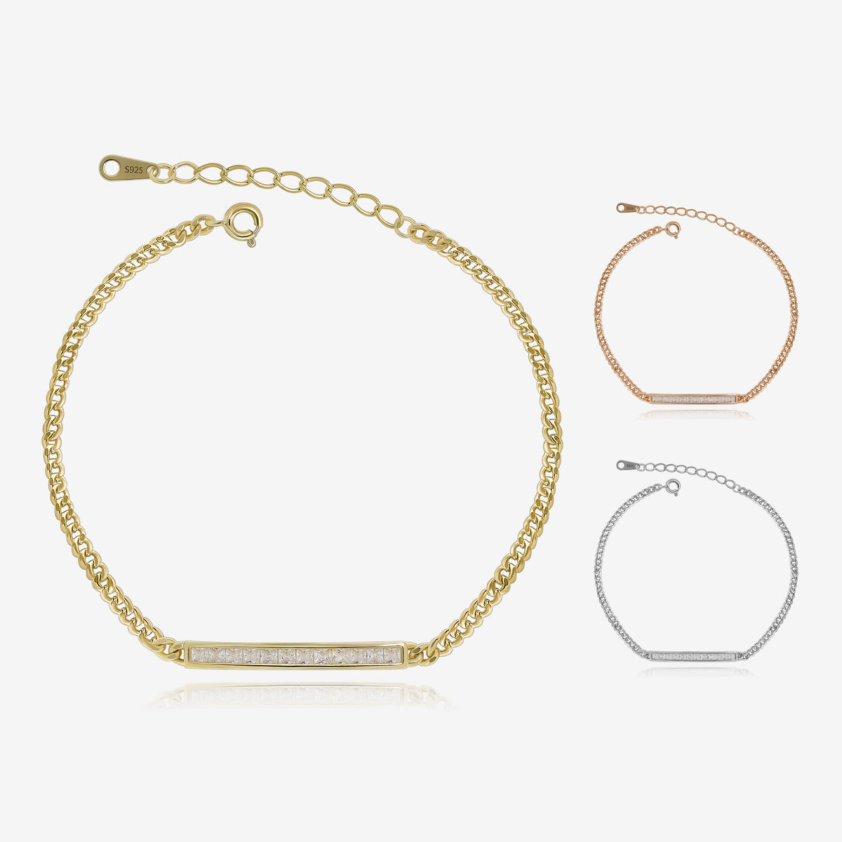 Diamond Bar Bracelet