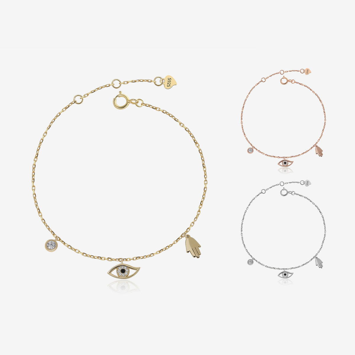 Hamsa Hand Evil Eye Bracelet