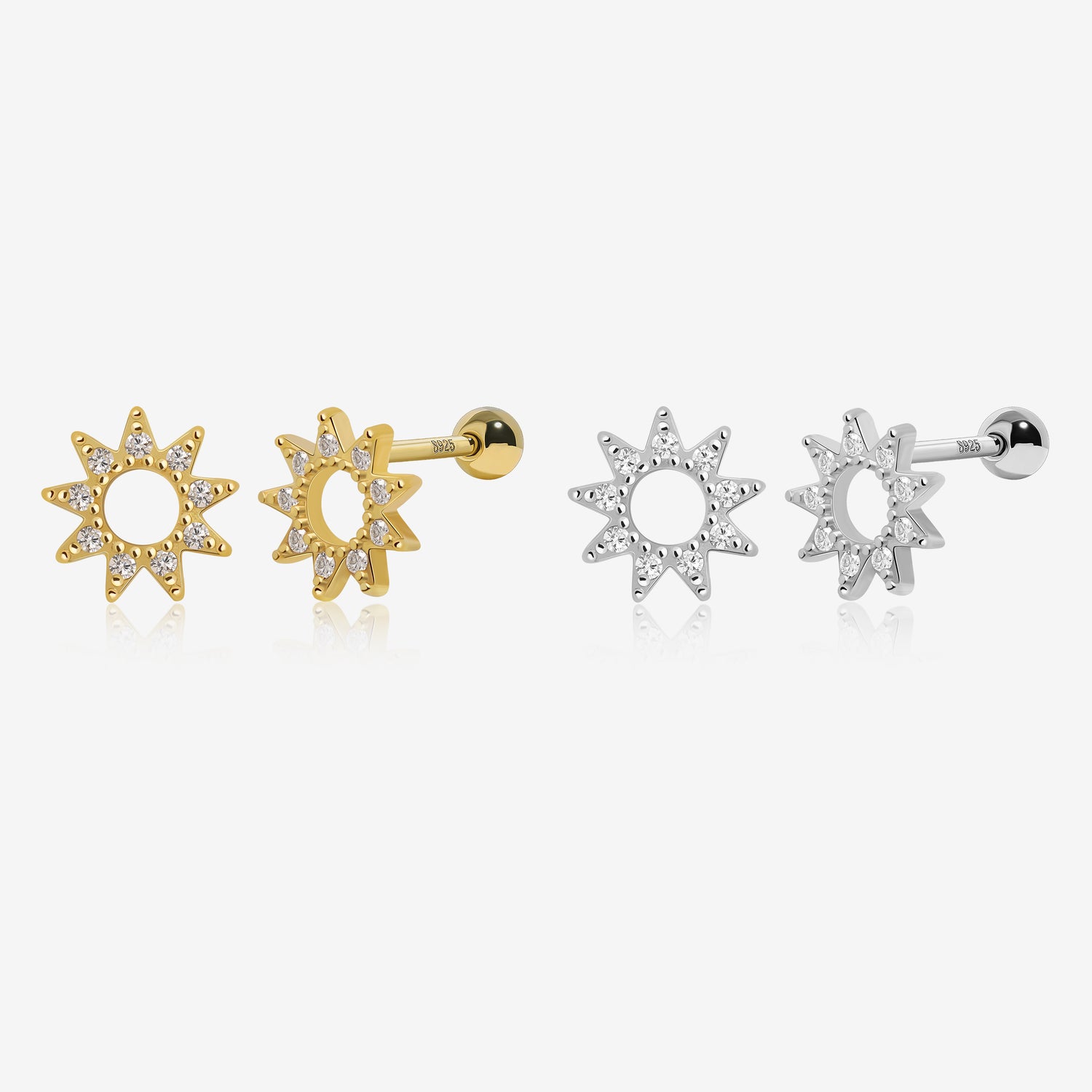 Little Sunshines Screw Back Earrings