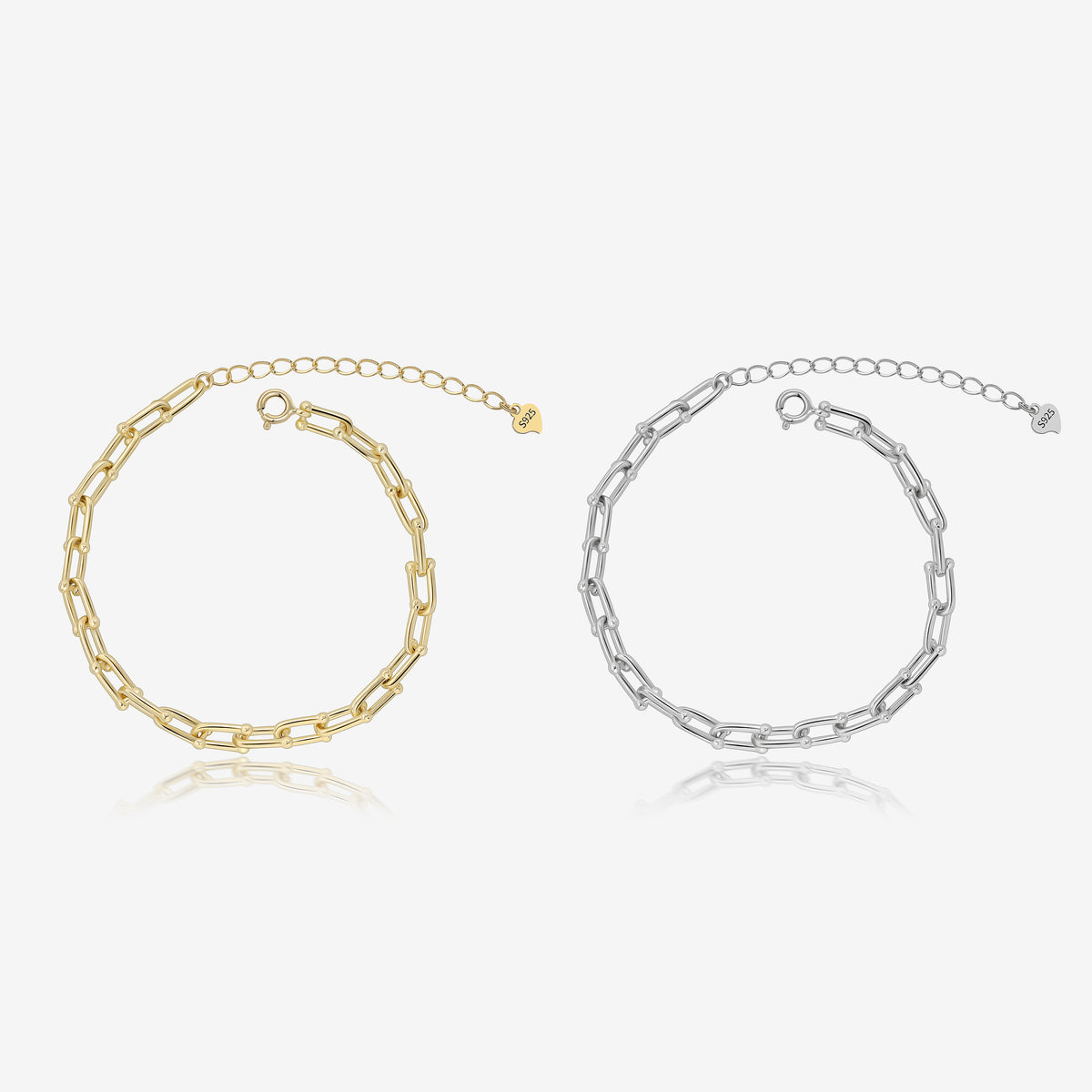 Thick Paperclip Chain Bracelet