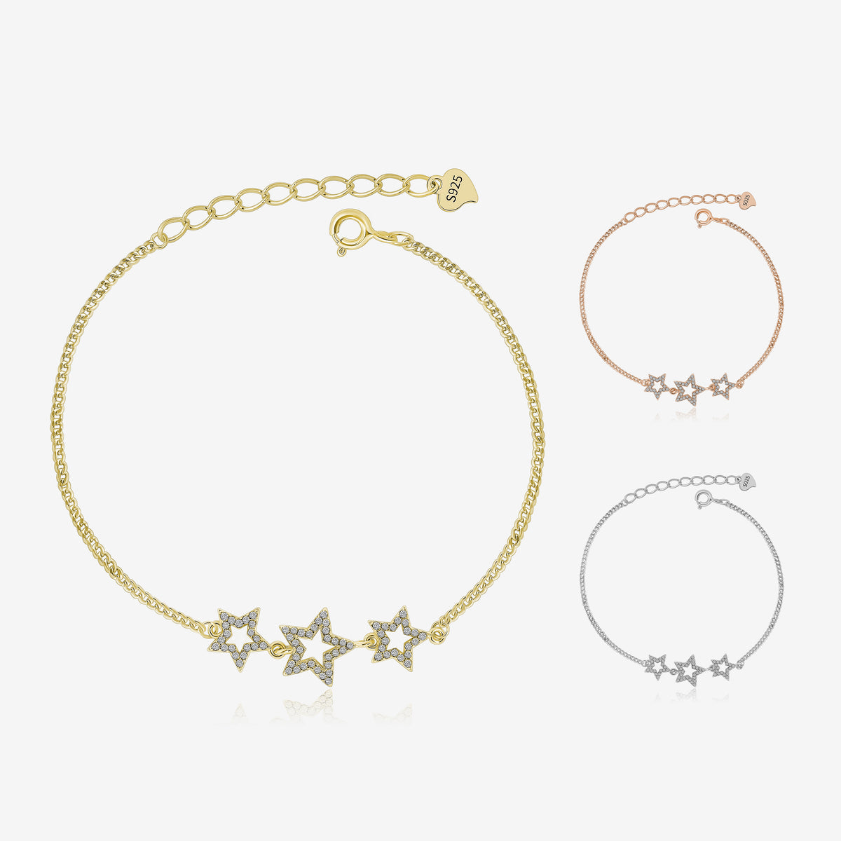 Celestial Trio Star Bracelet