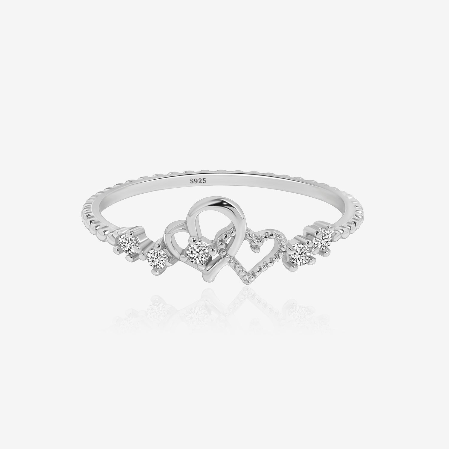 Linked Hearts Ring