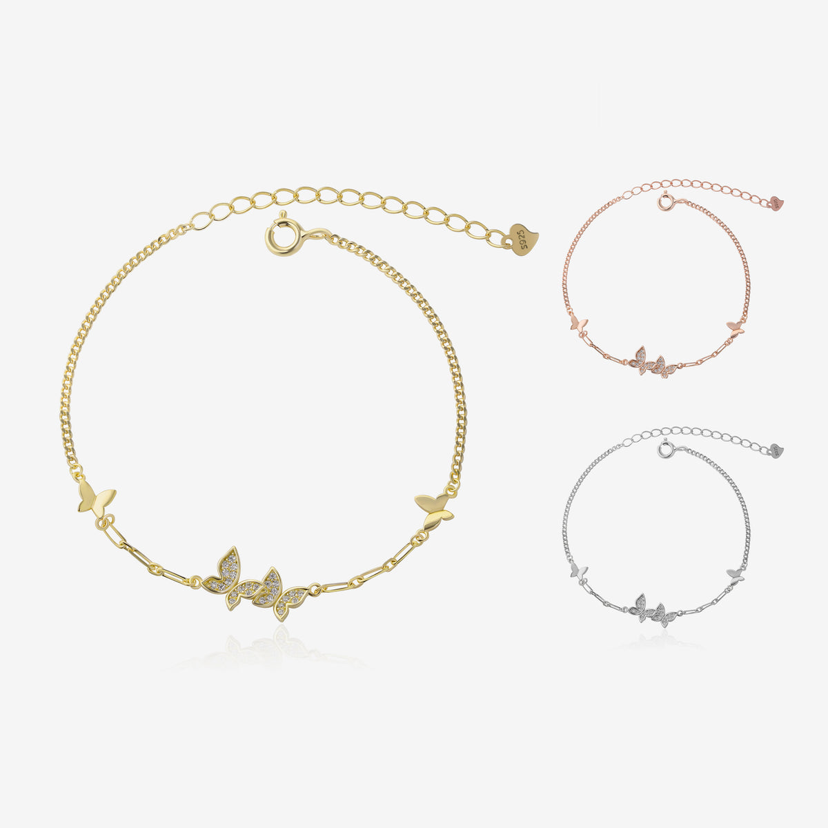 Spring Love Chain Butterfly Bracelet