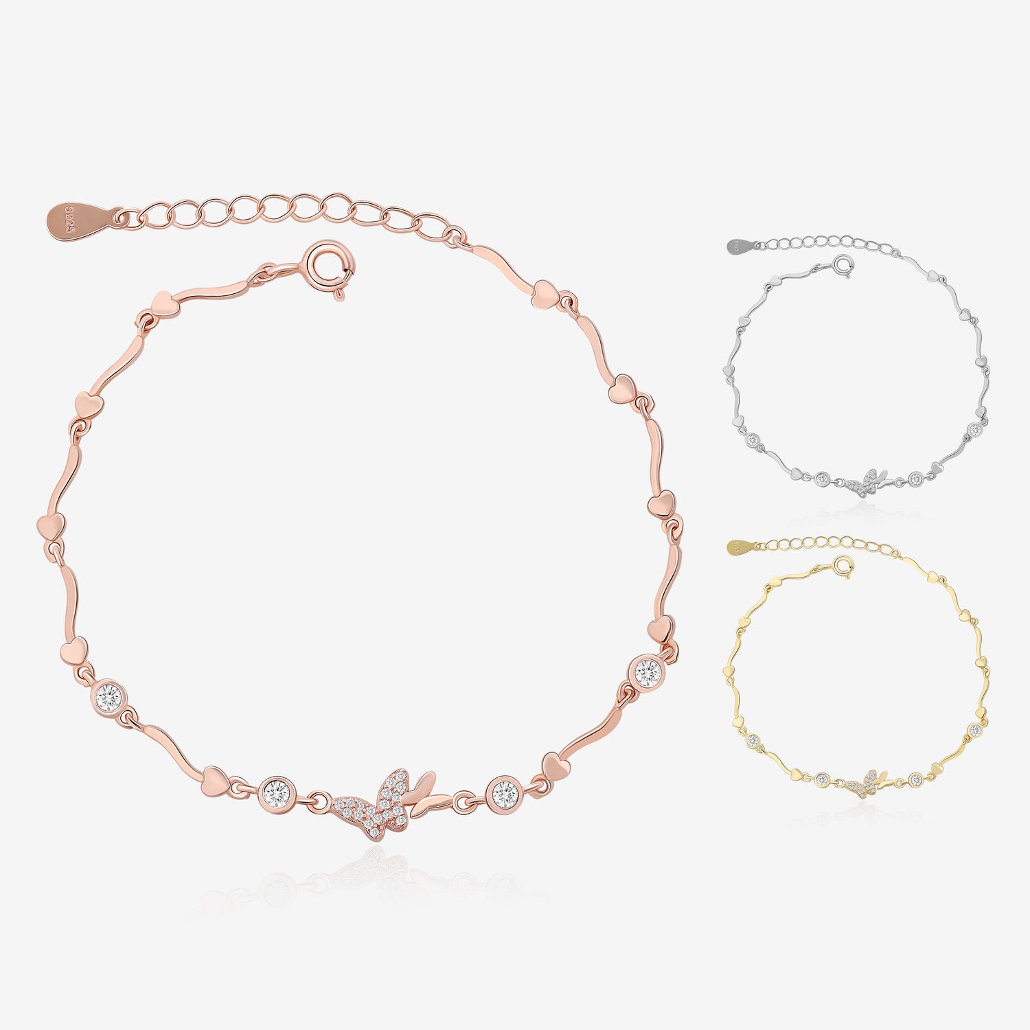 Heart Butterfly Bracelet