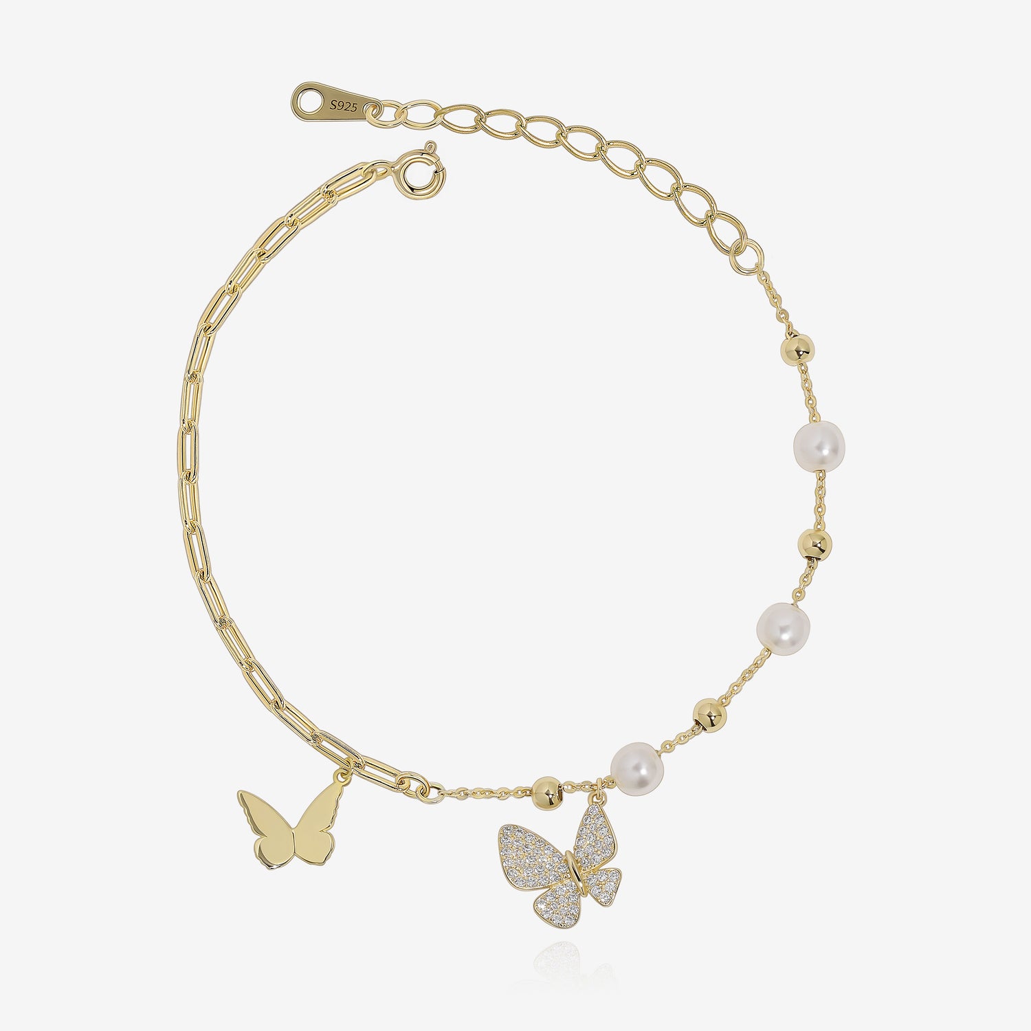 Pearl Butterfly Bracelet