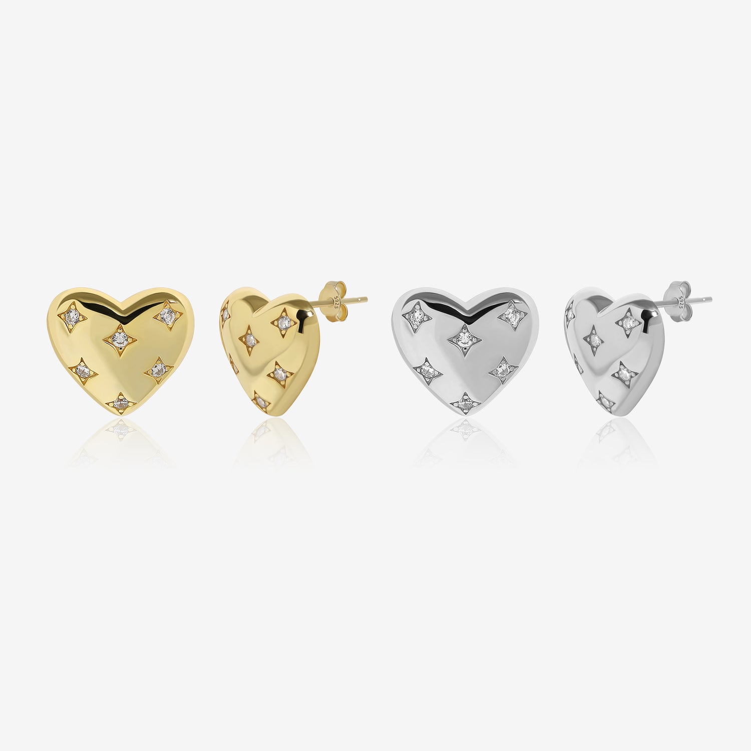 Stellar Heart Earrings