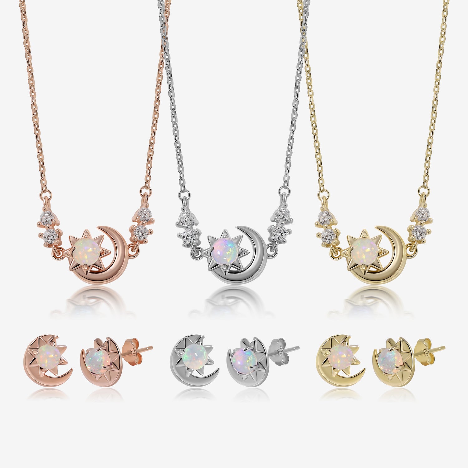 Crescent Moon Jewelry Set