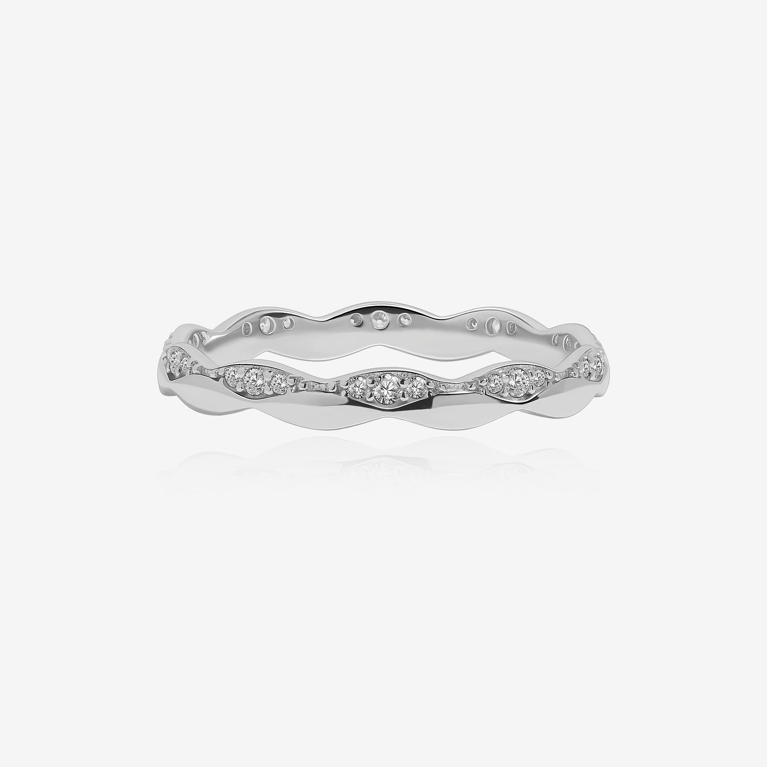Sparkling Waves Ring