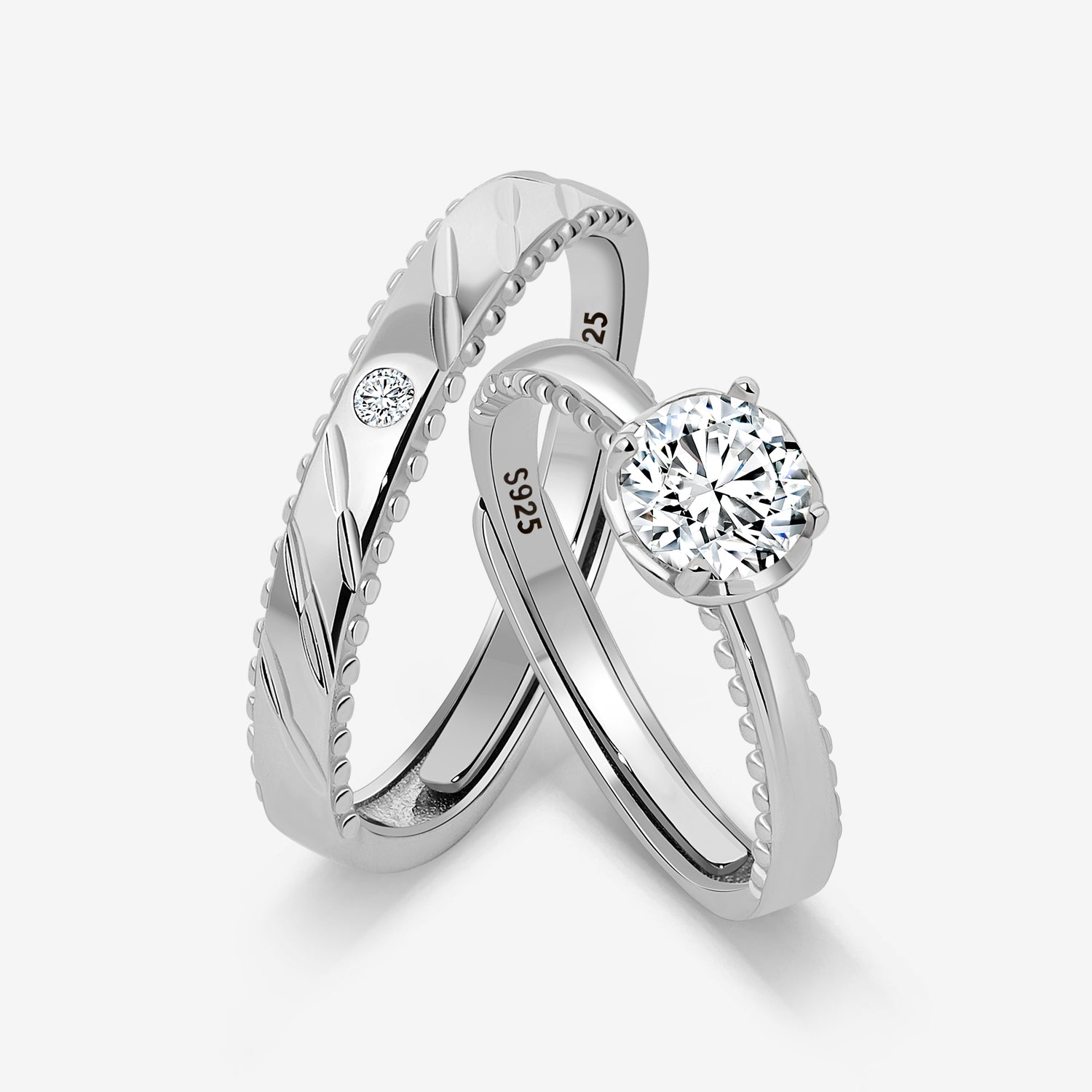 Forever Radiant Love Couples' Rings