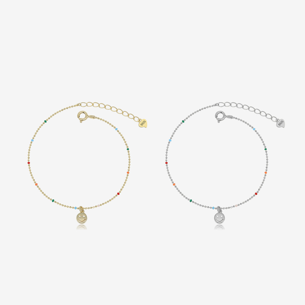 Colorful Happy Face Bracelet