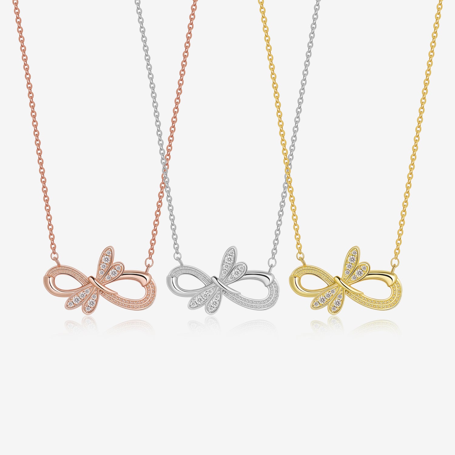 Infinity Dragonfly Necklace