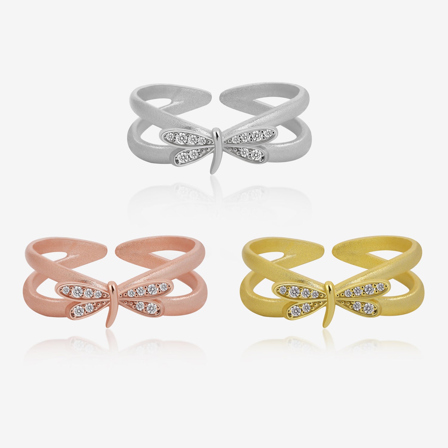 Dragonfly Embrace Ring