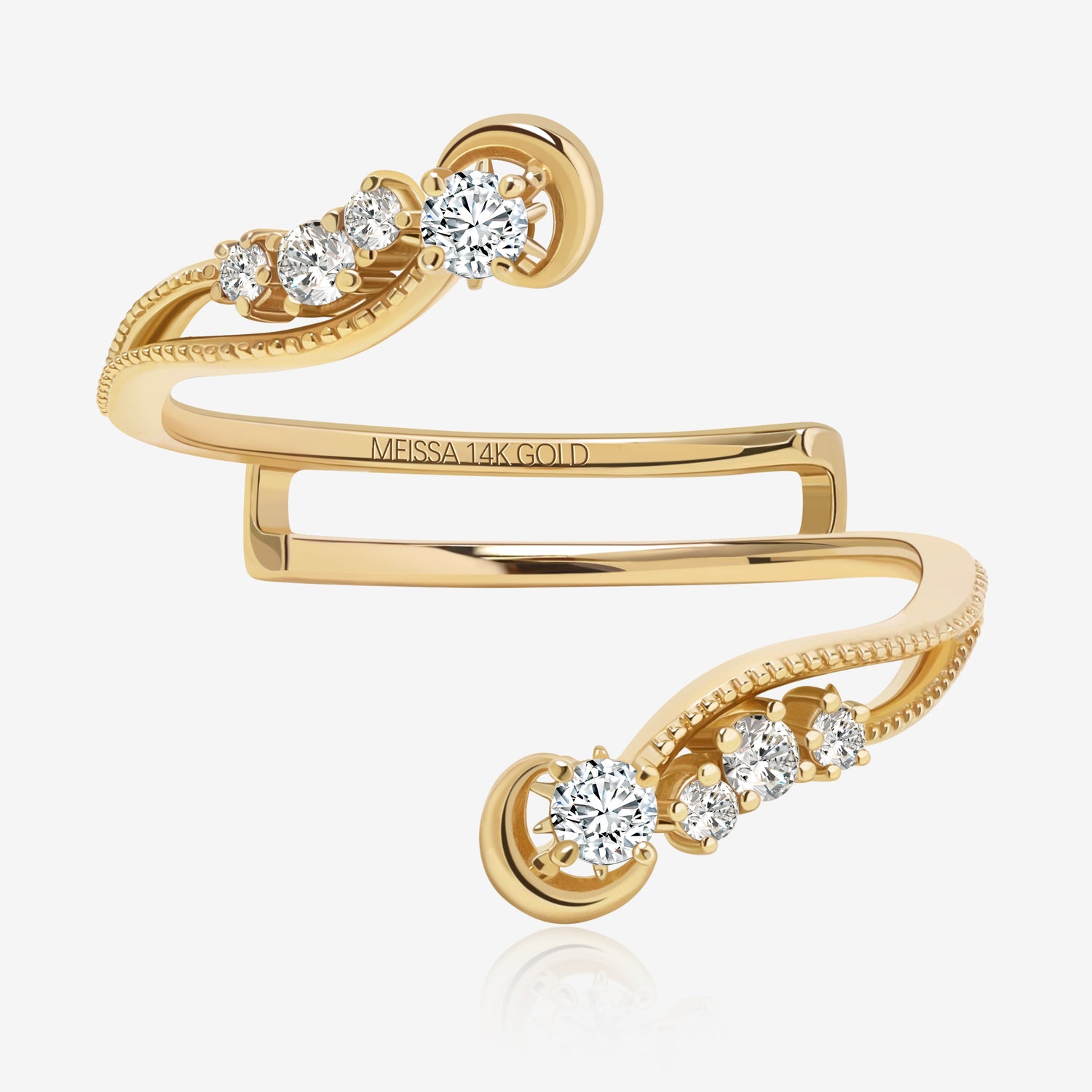 Crescent Embrace Ring