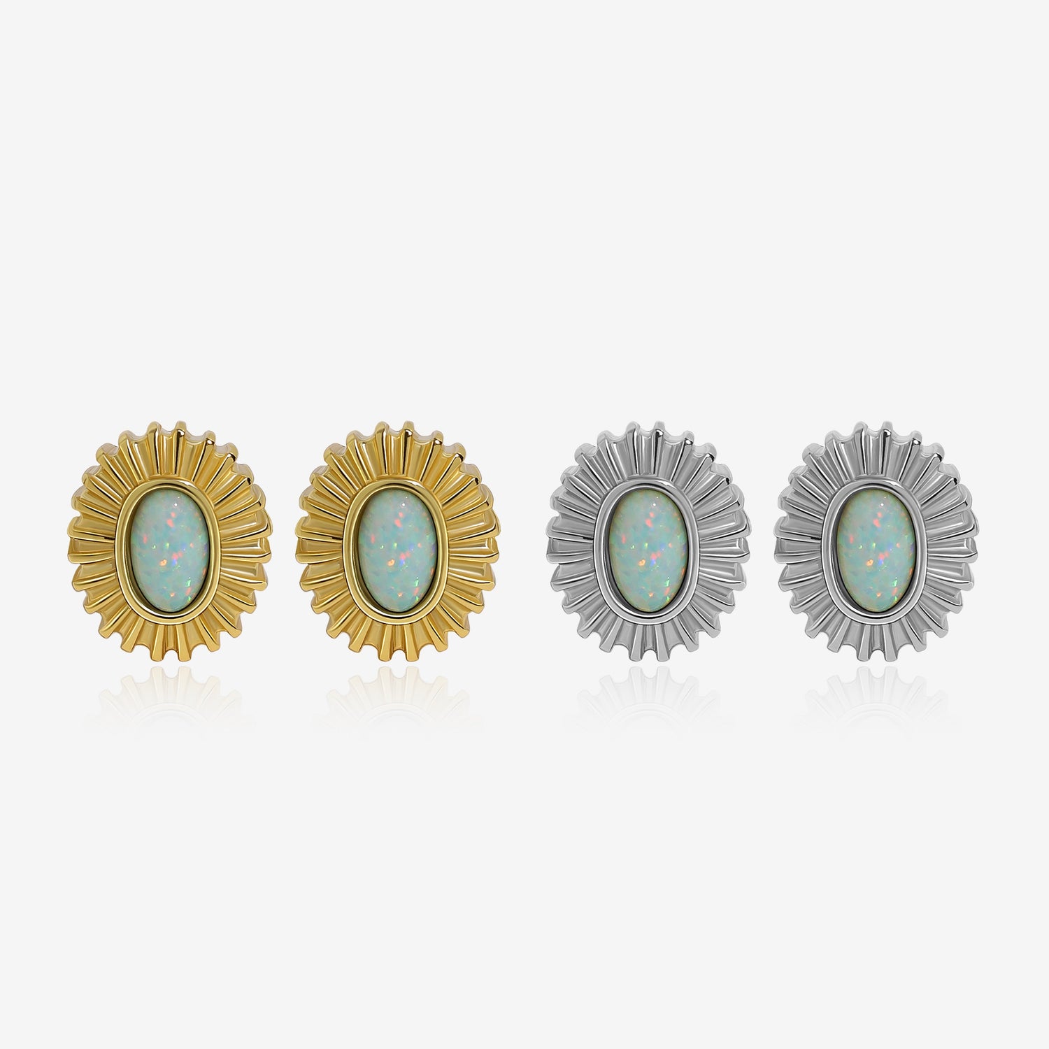 Sunflare Opal Earrings