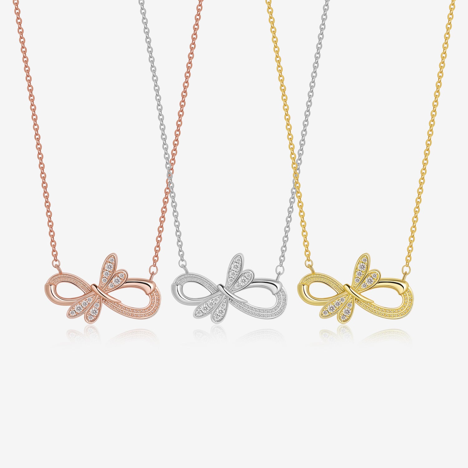 Infinity Dragonfly Necklace
