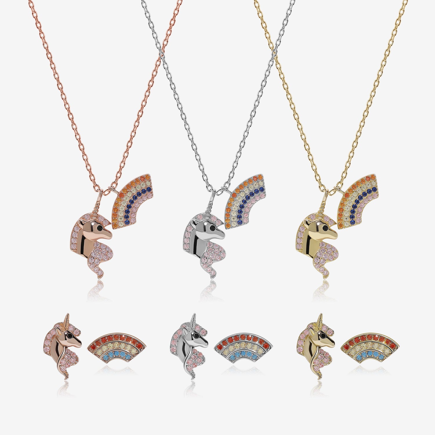 Unicorn Rainbow Jewelry Set