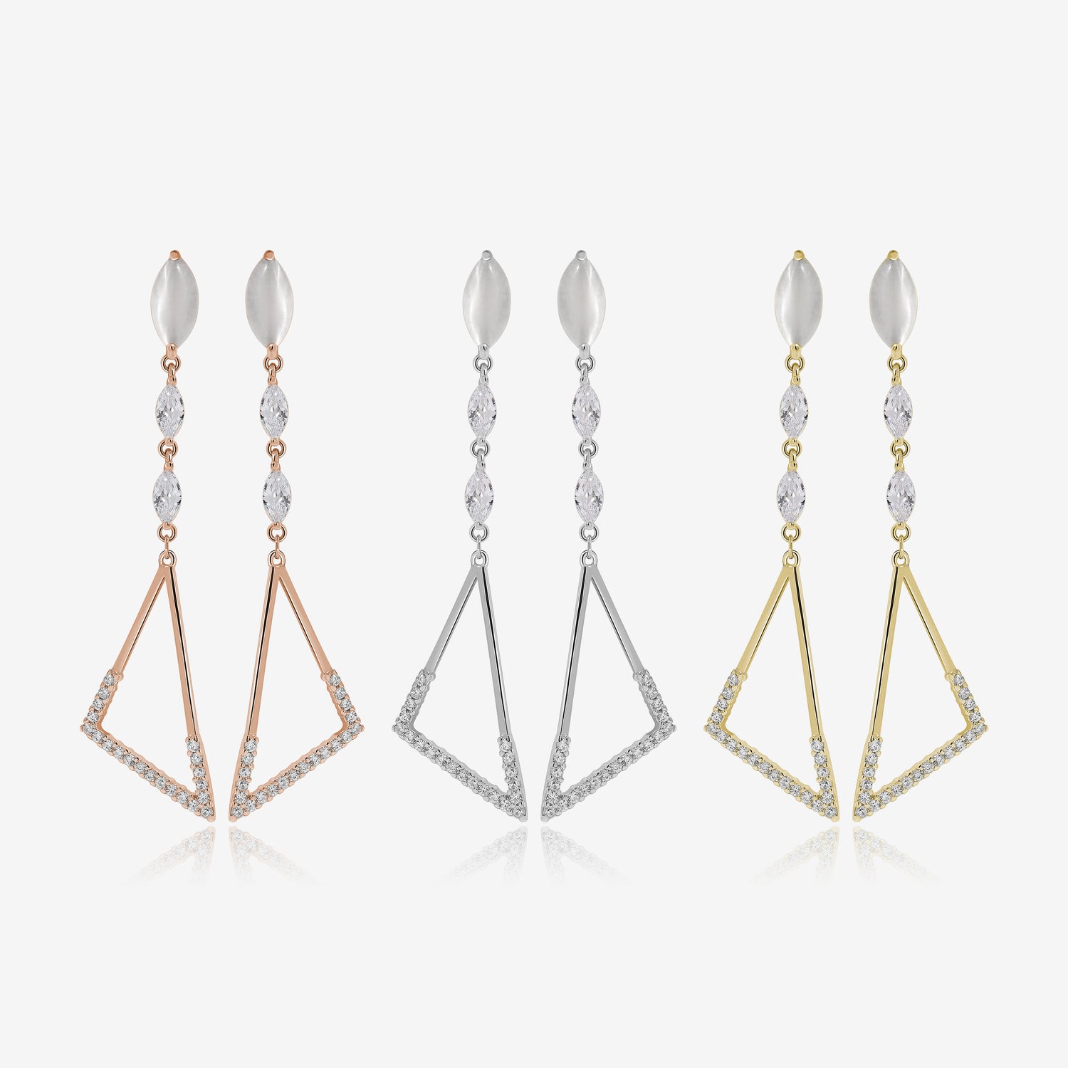 Triangle Shimmers Earrings