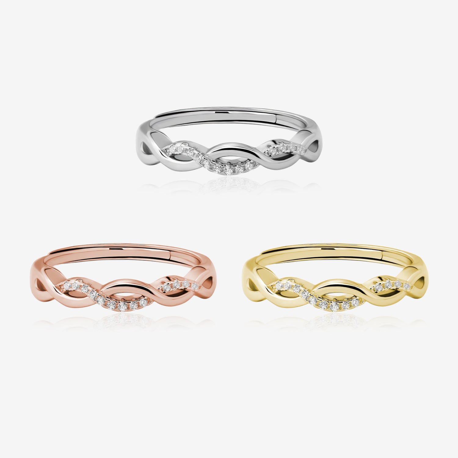 Twist Infinity Ring
