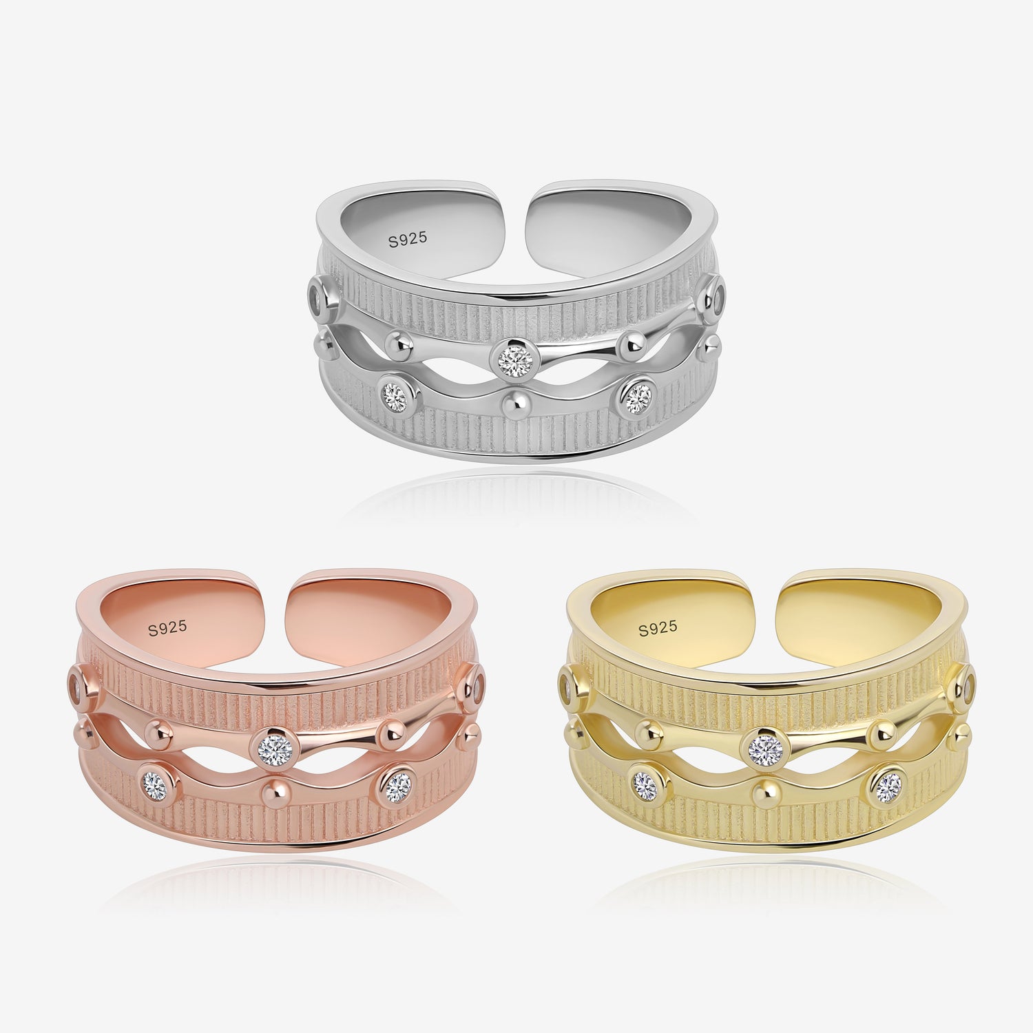 Crown Wave Ring
