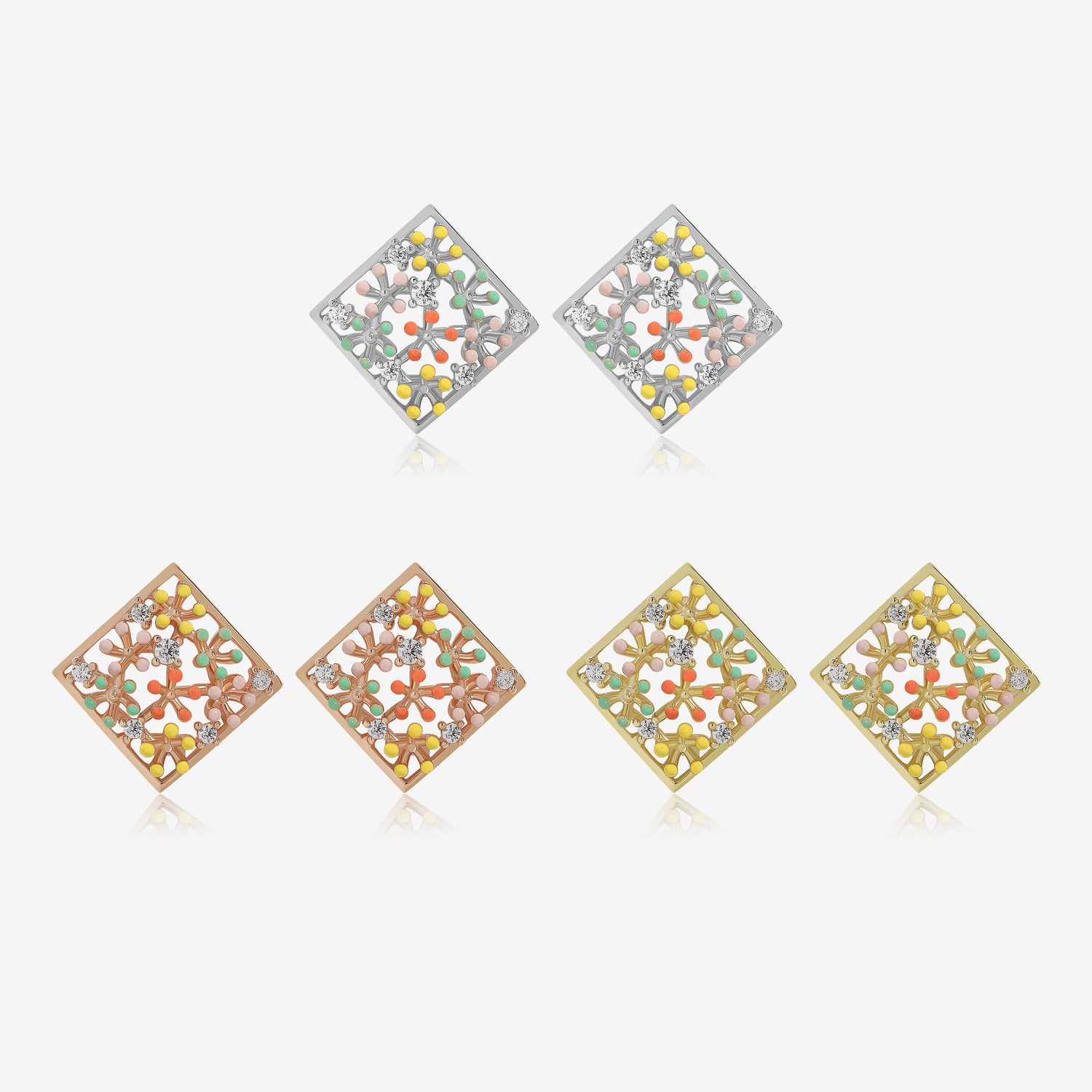 Colorful Garden Earrings