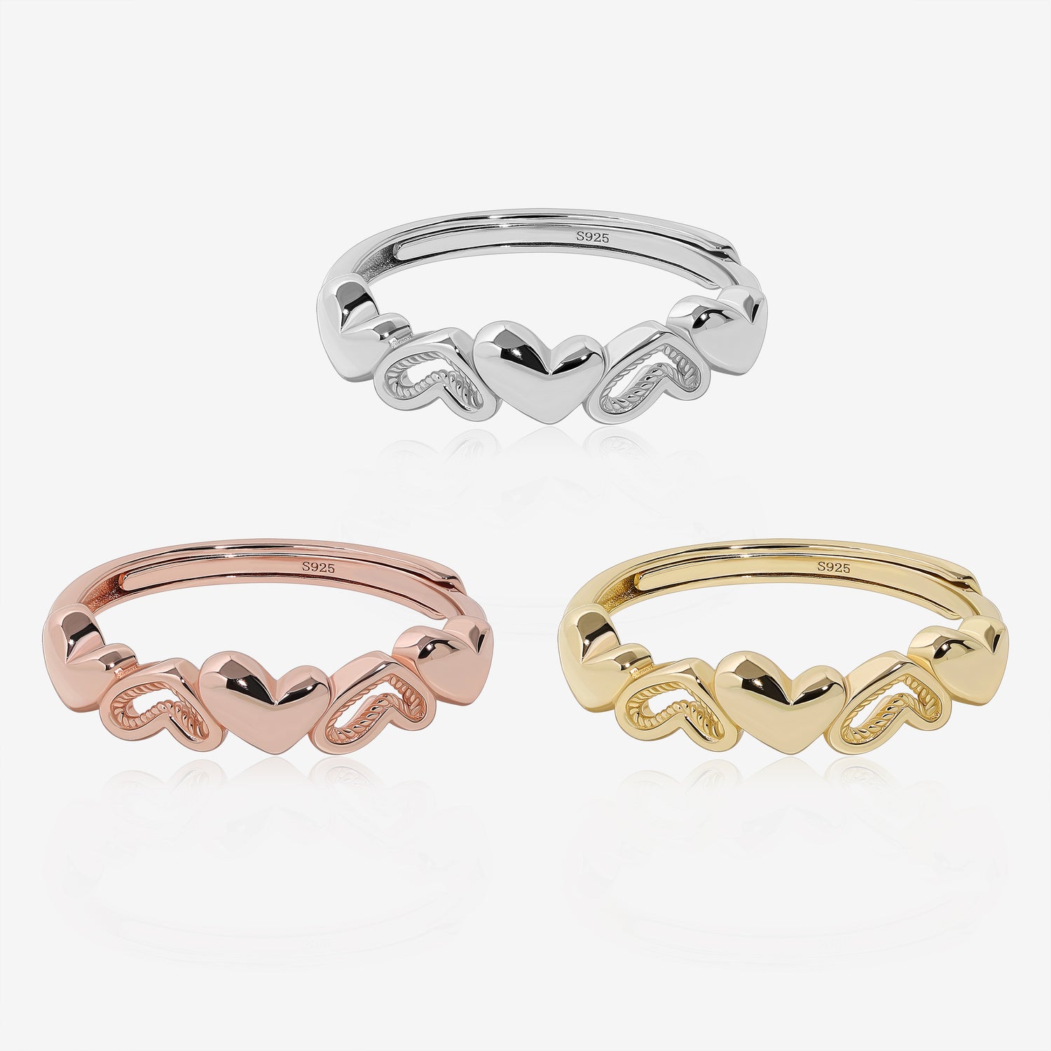 Linked in Love Ring