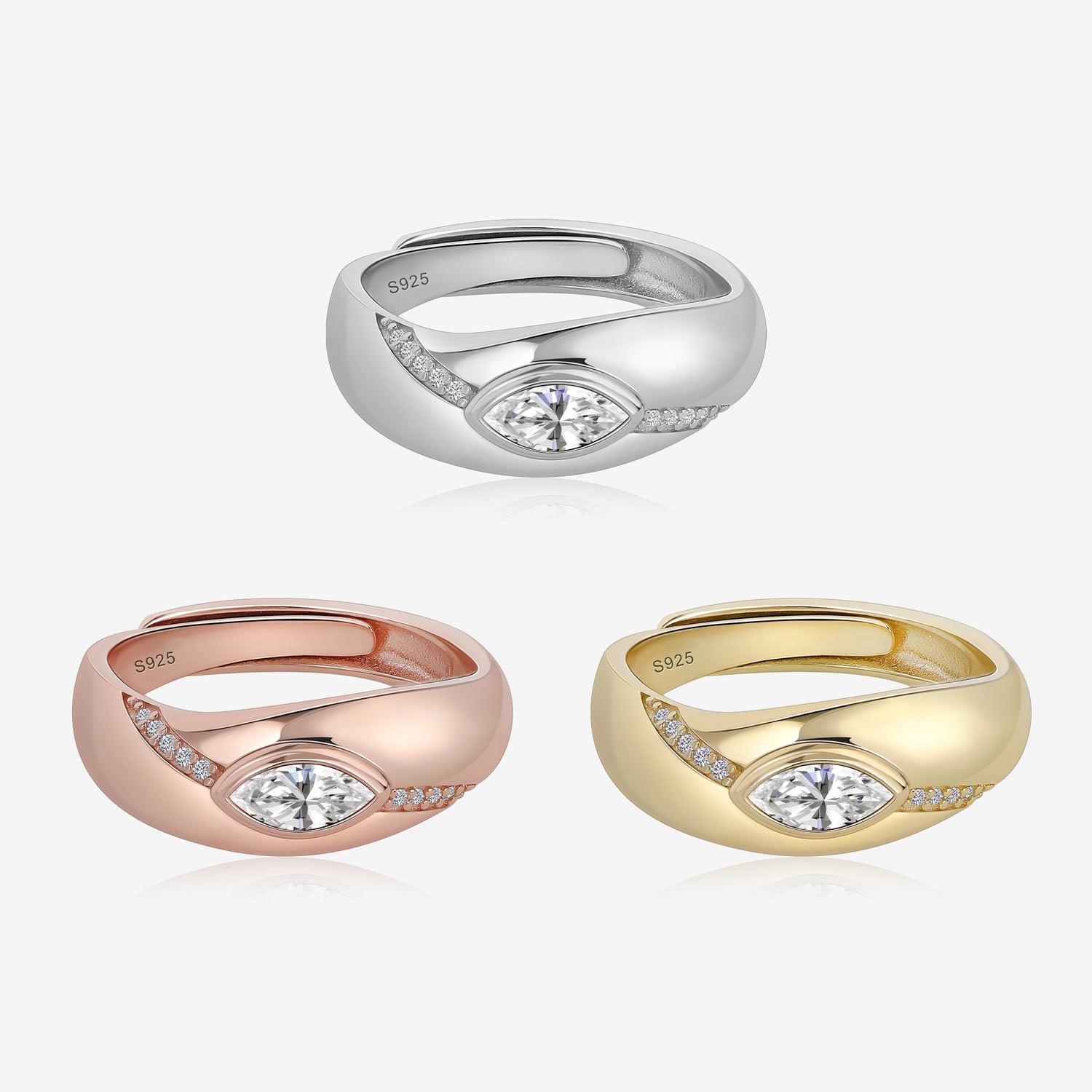 Marquise Crest Ring