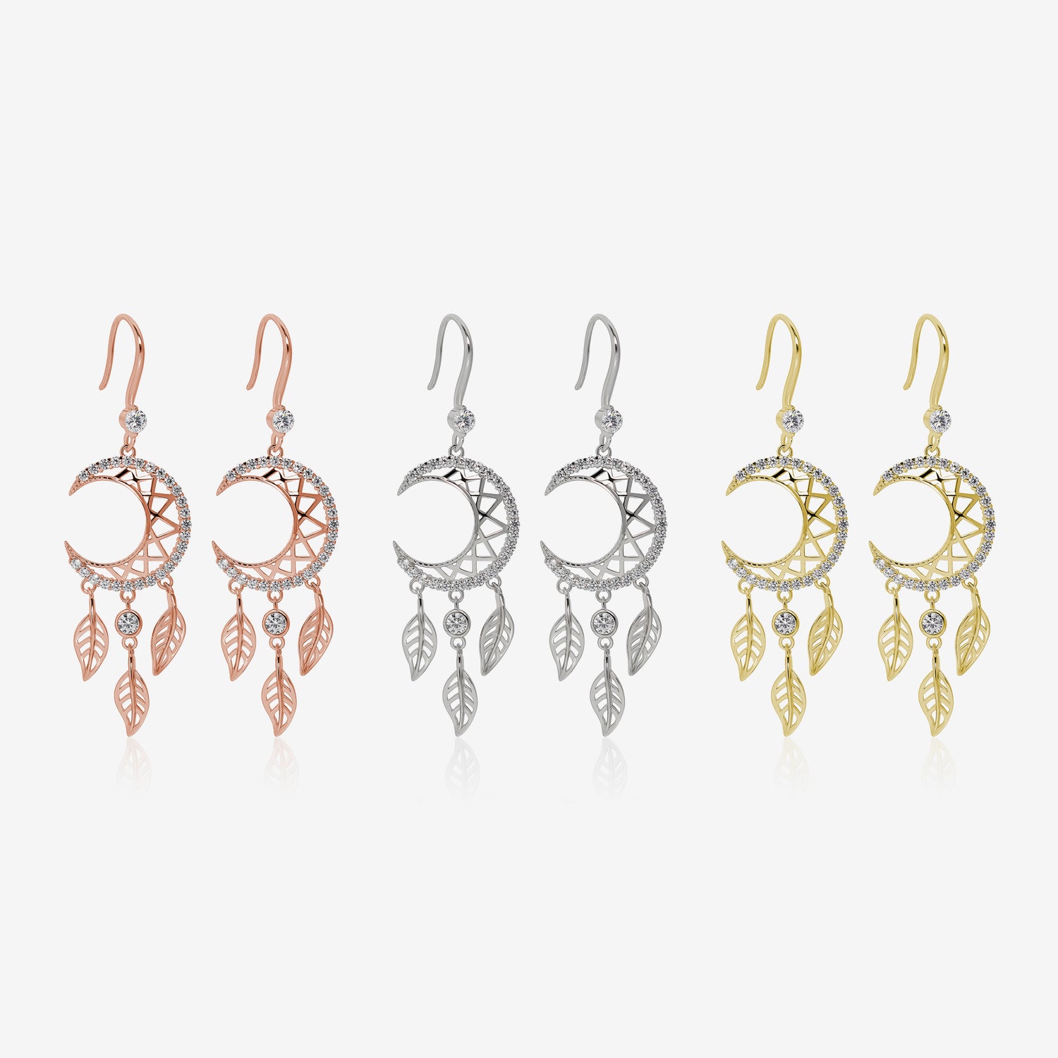 Moon Dreamcatcher Earrings