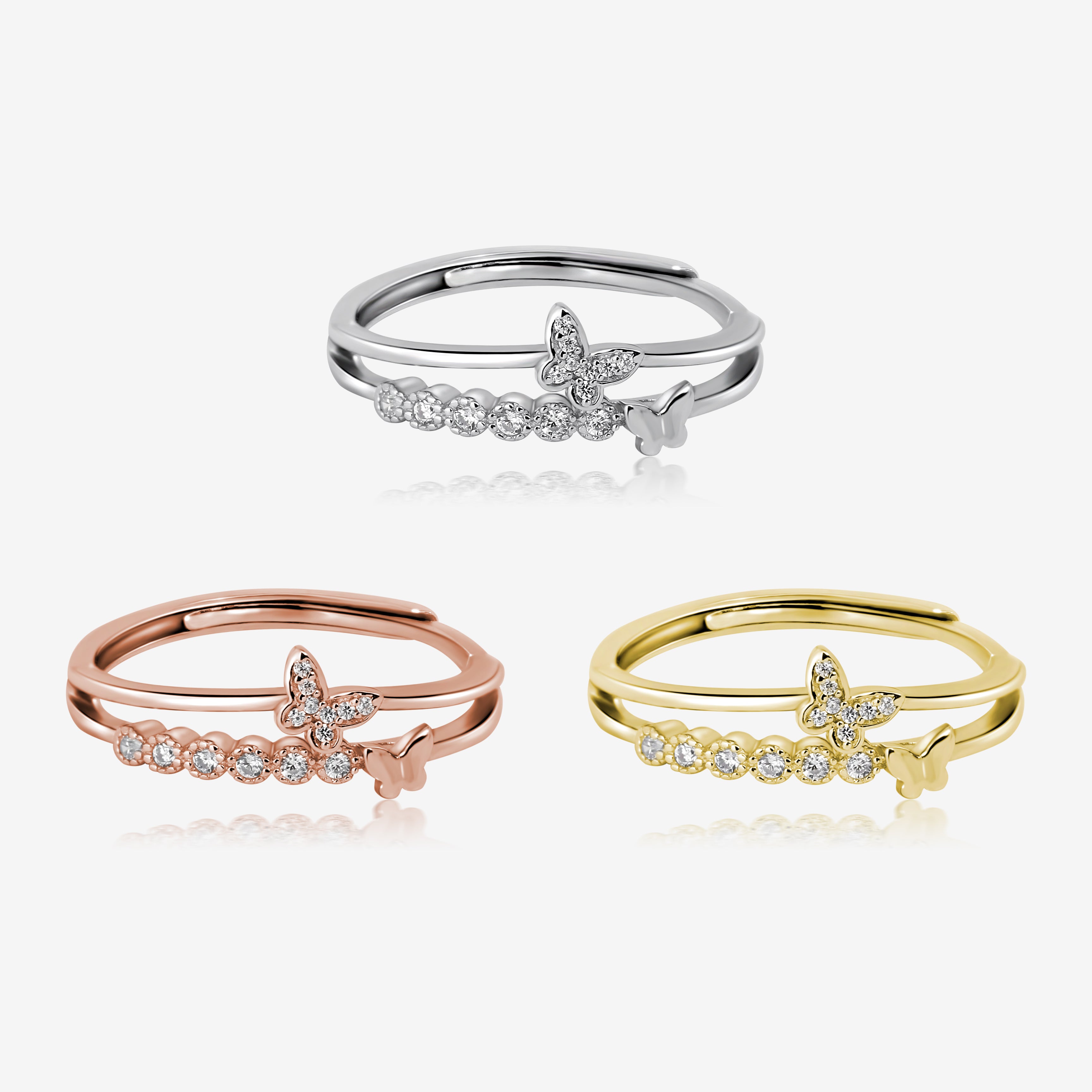 Butterfly Stackable Ring – MEISSA