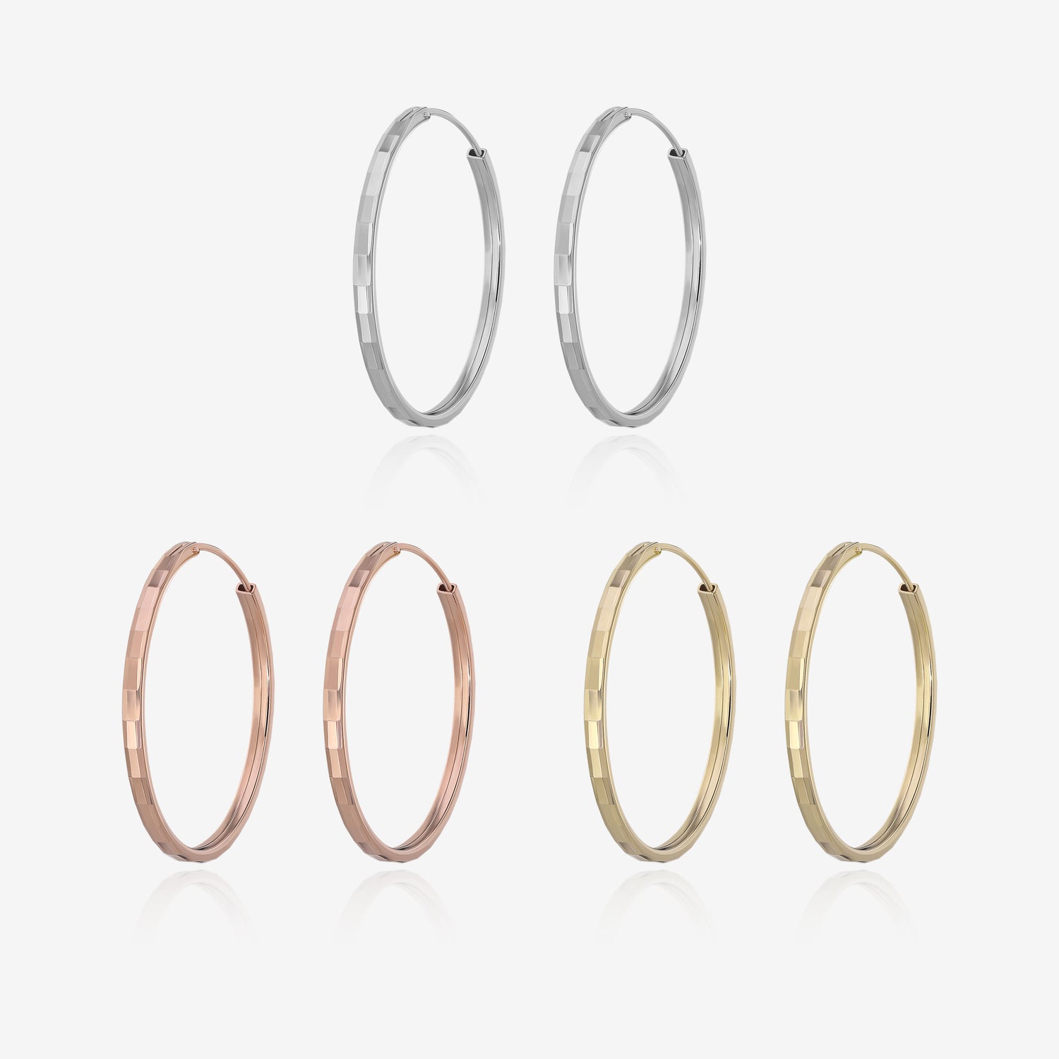 Textured Hoop Earrings