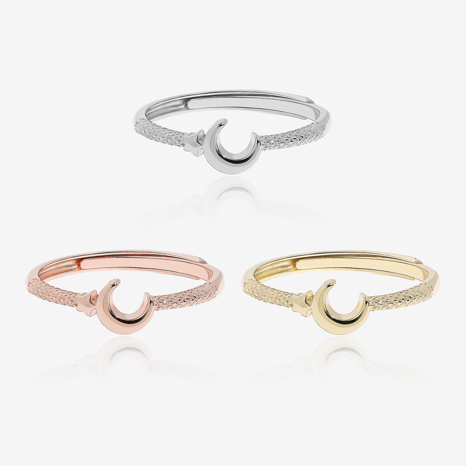 Midnight Crescent Ring