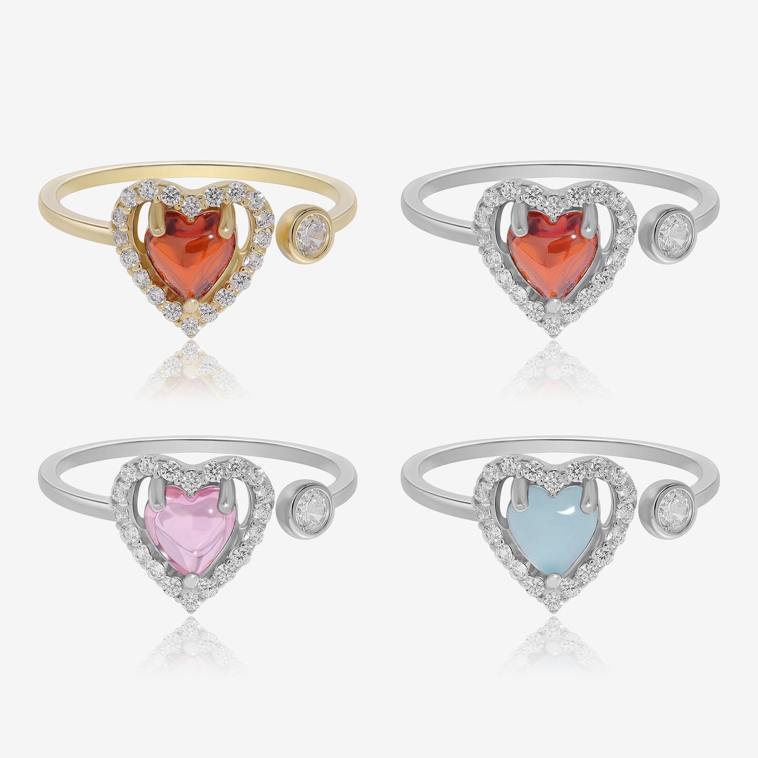 Colorful Heart Ring