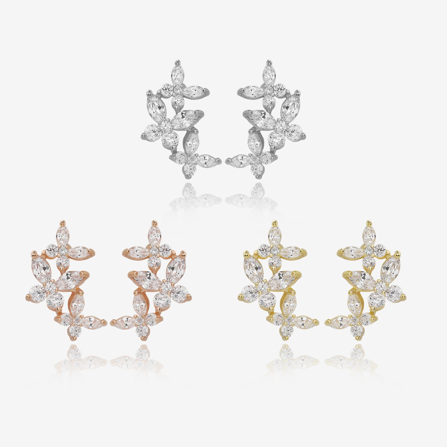 Three Little Butterflies Earrings