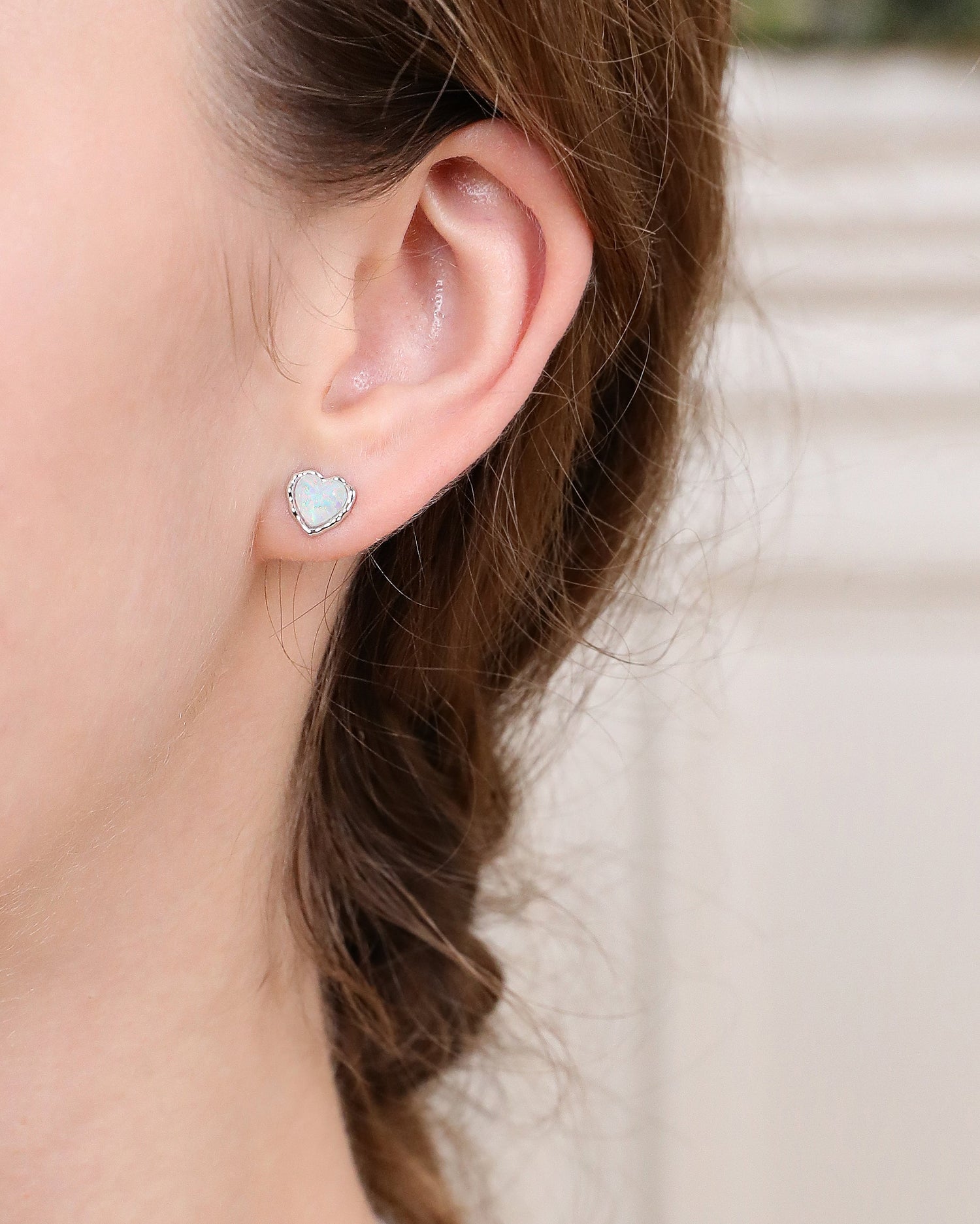 Opal Heart Jewelry Sets