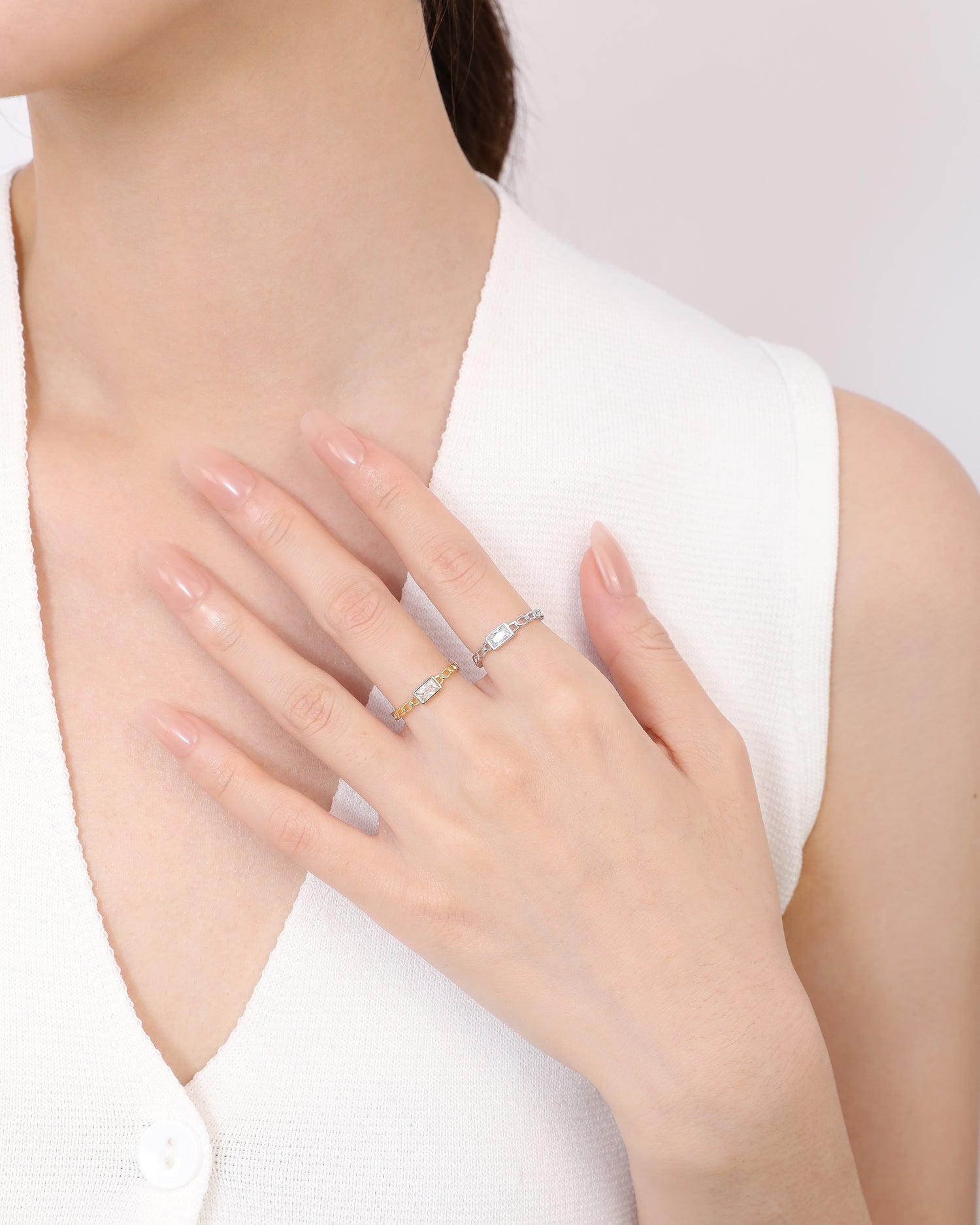 Minimalist Baguette Diamond Ring