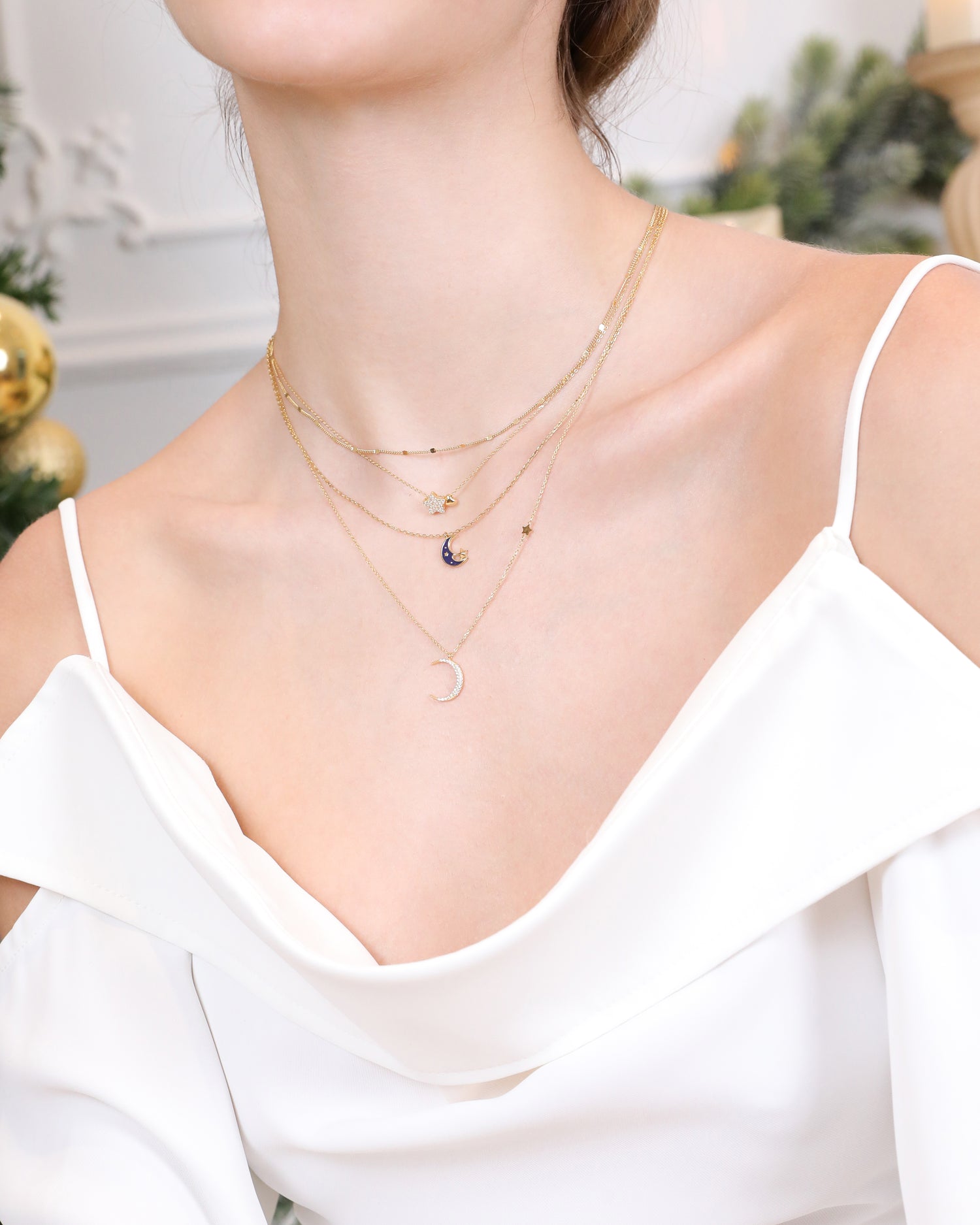 Midnight Blue Moon Necklace