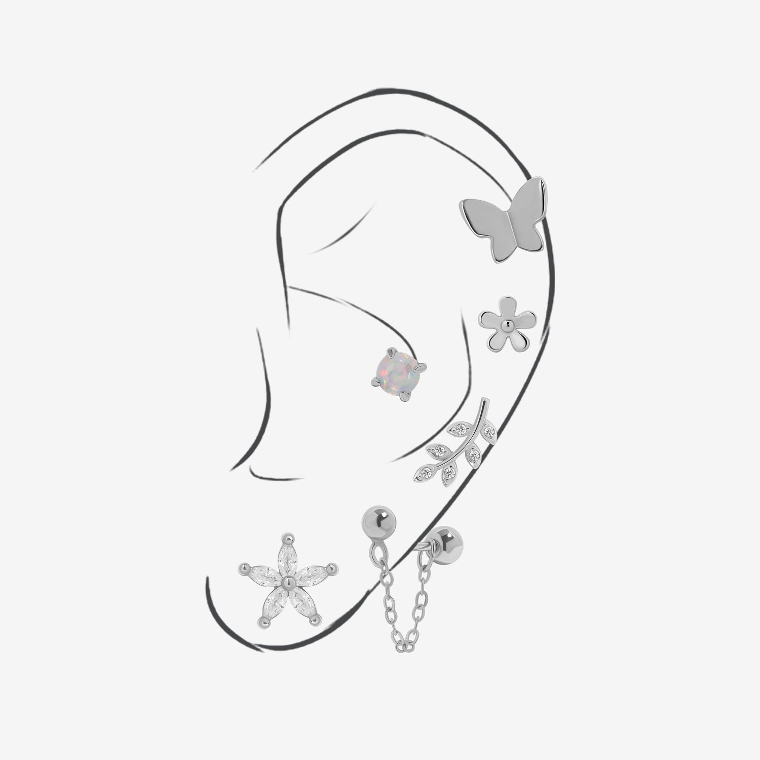 Spring Meadow Earrings Set