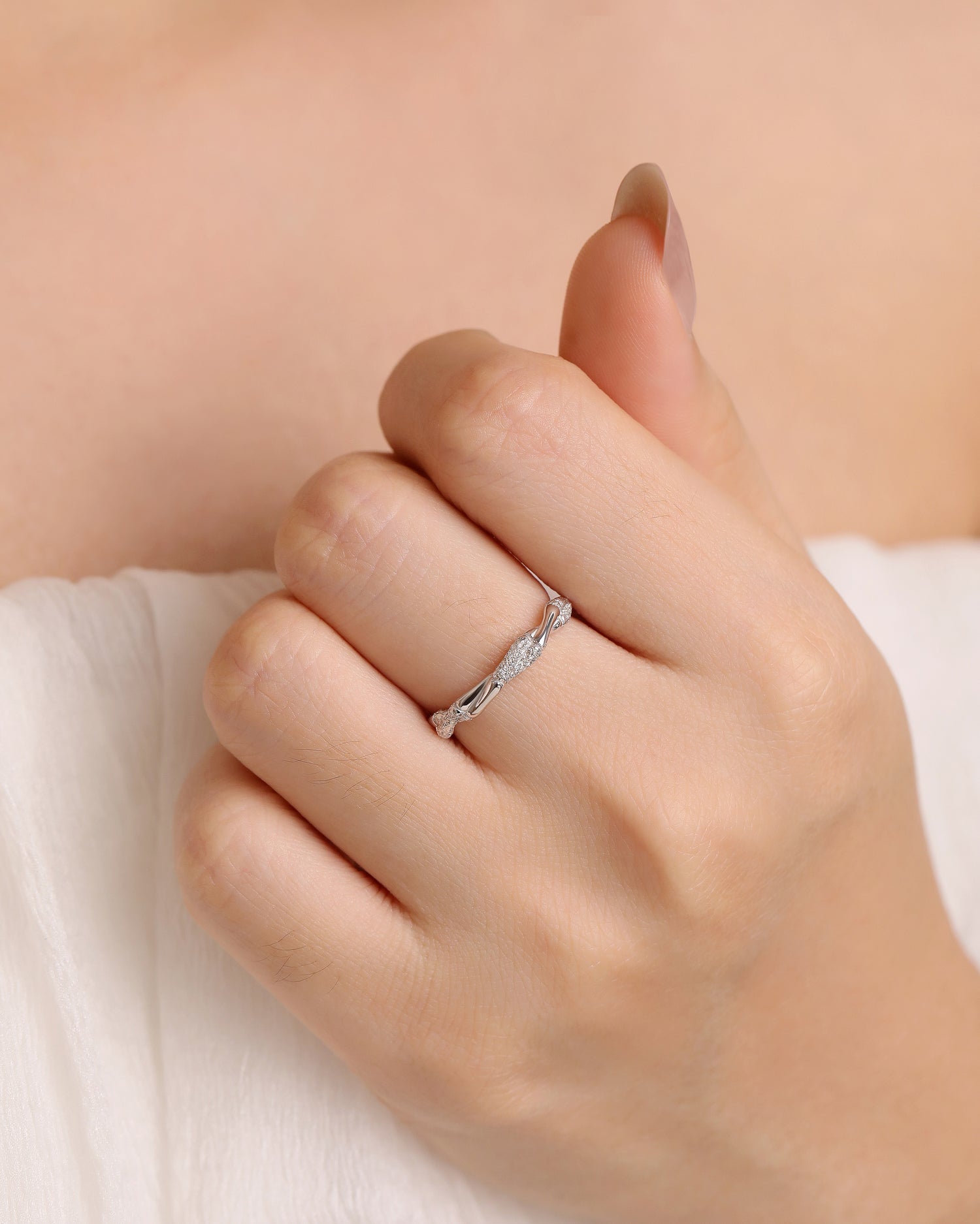 Radiant Twist Ring