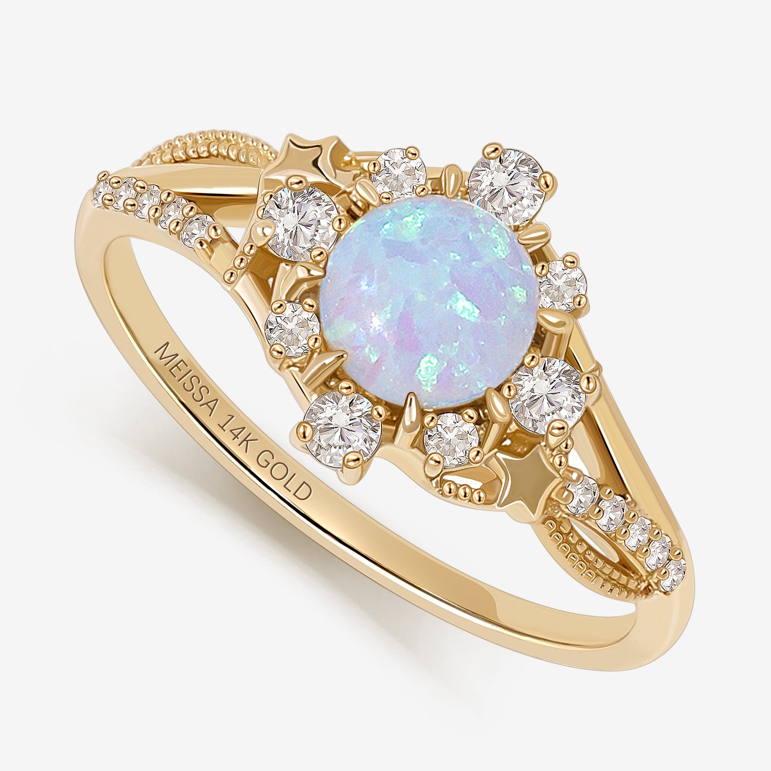 Blue Opal Aurora Dream Ring