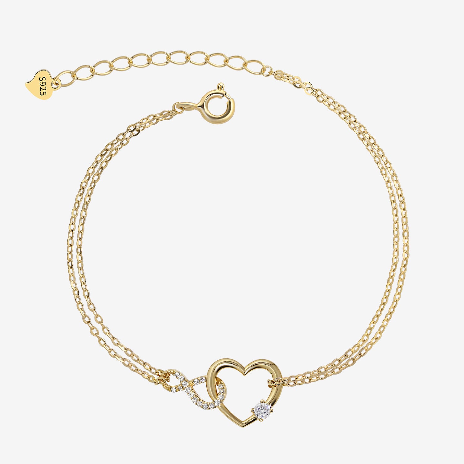 Infinity Heart Bracelet