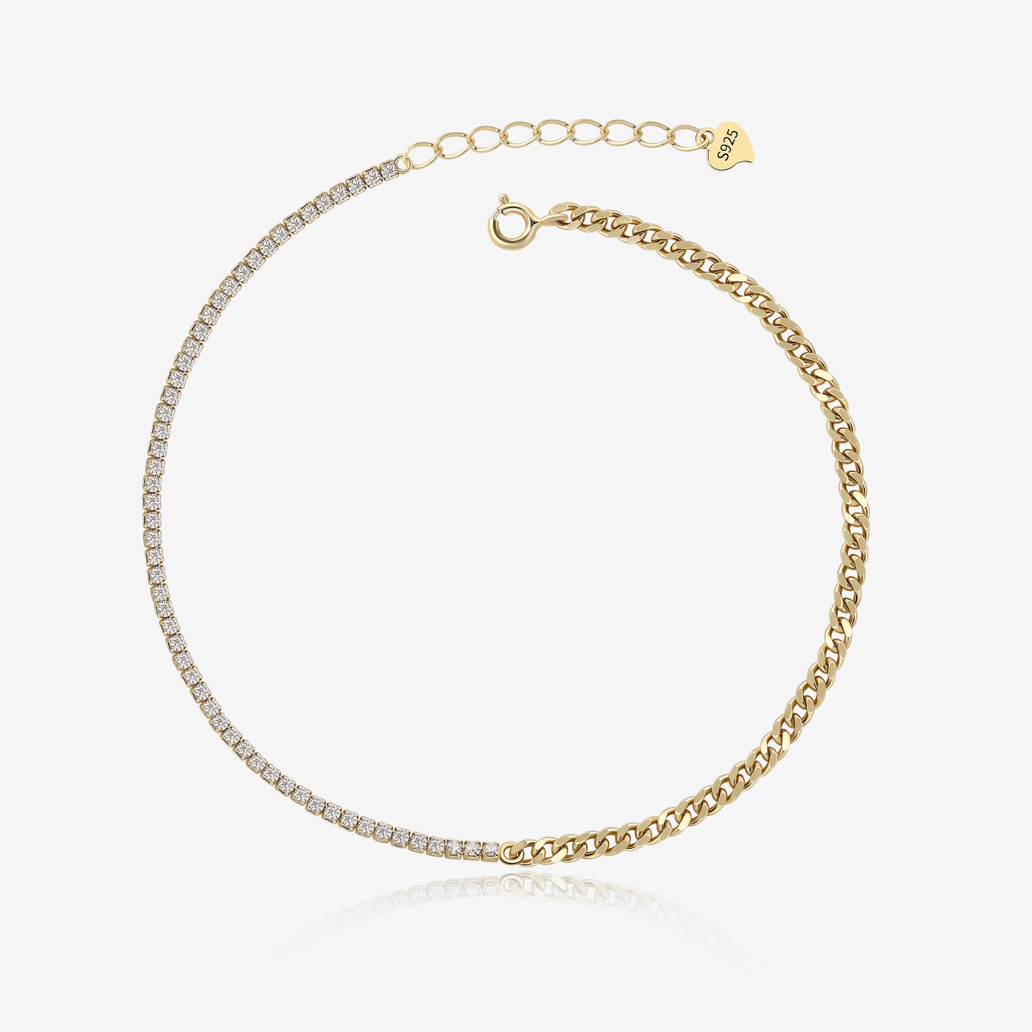 Chain and Tennis Bracelet