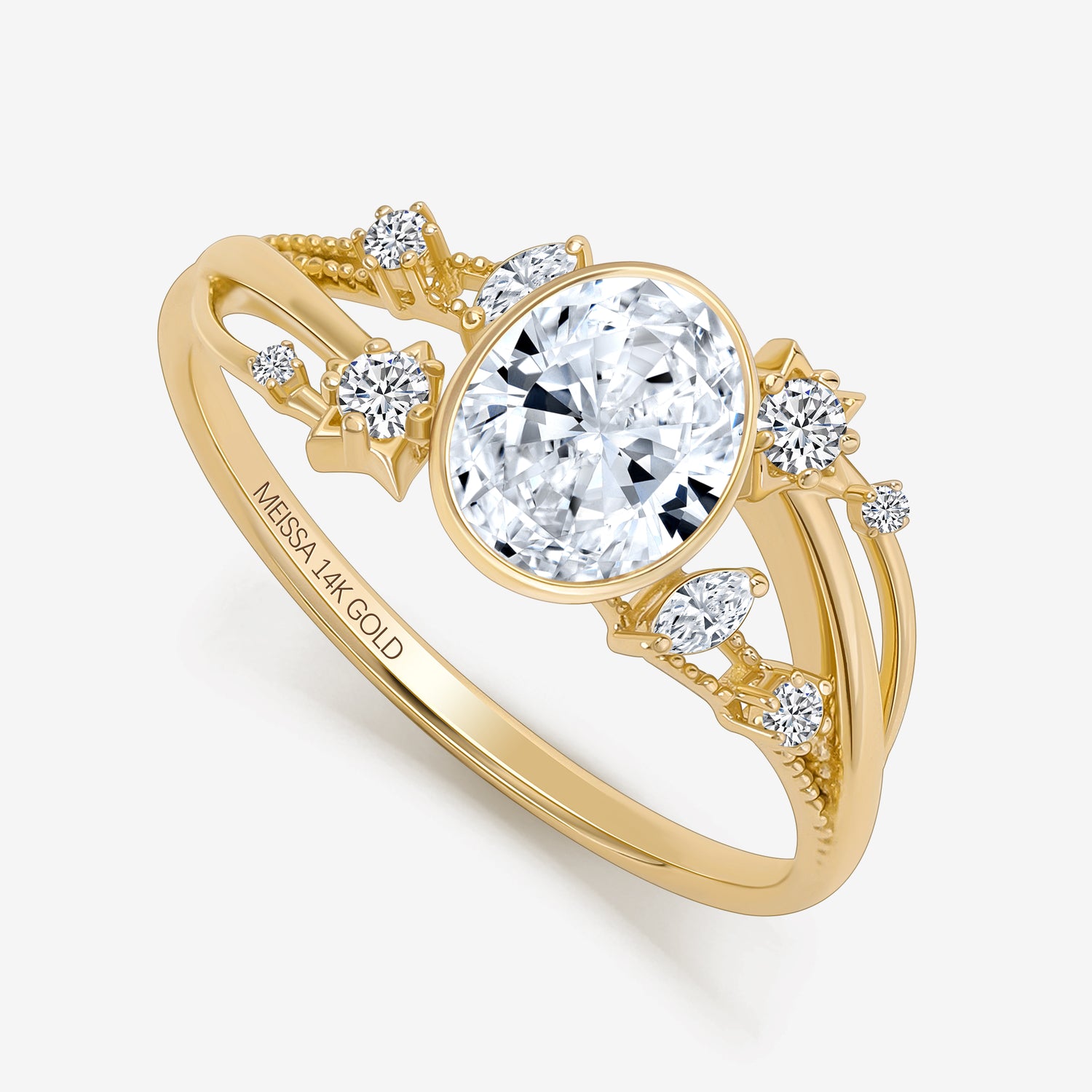 Nebula Shine Oval Ring
