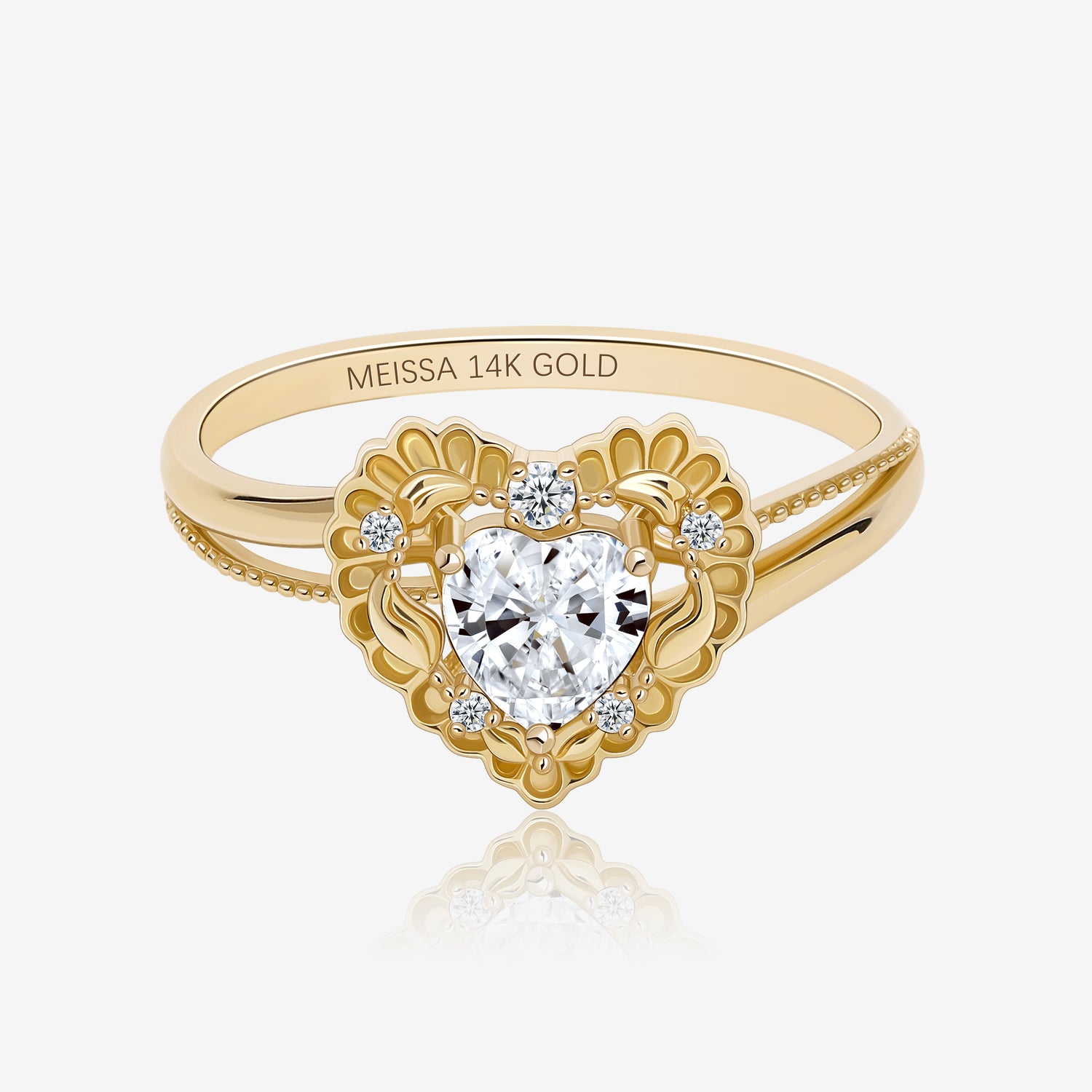 Heart in Bloom Whisper Petal Ring