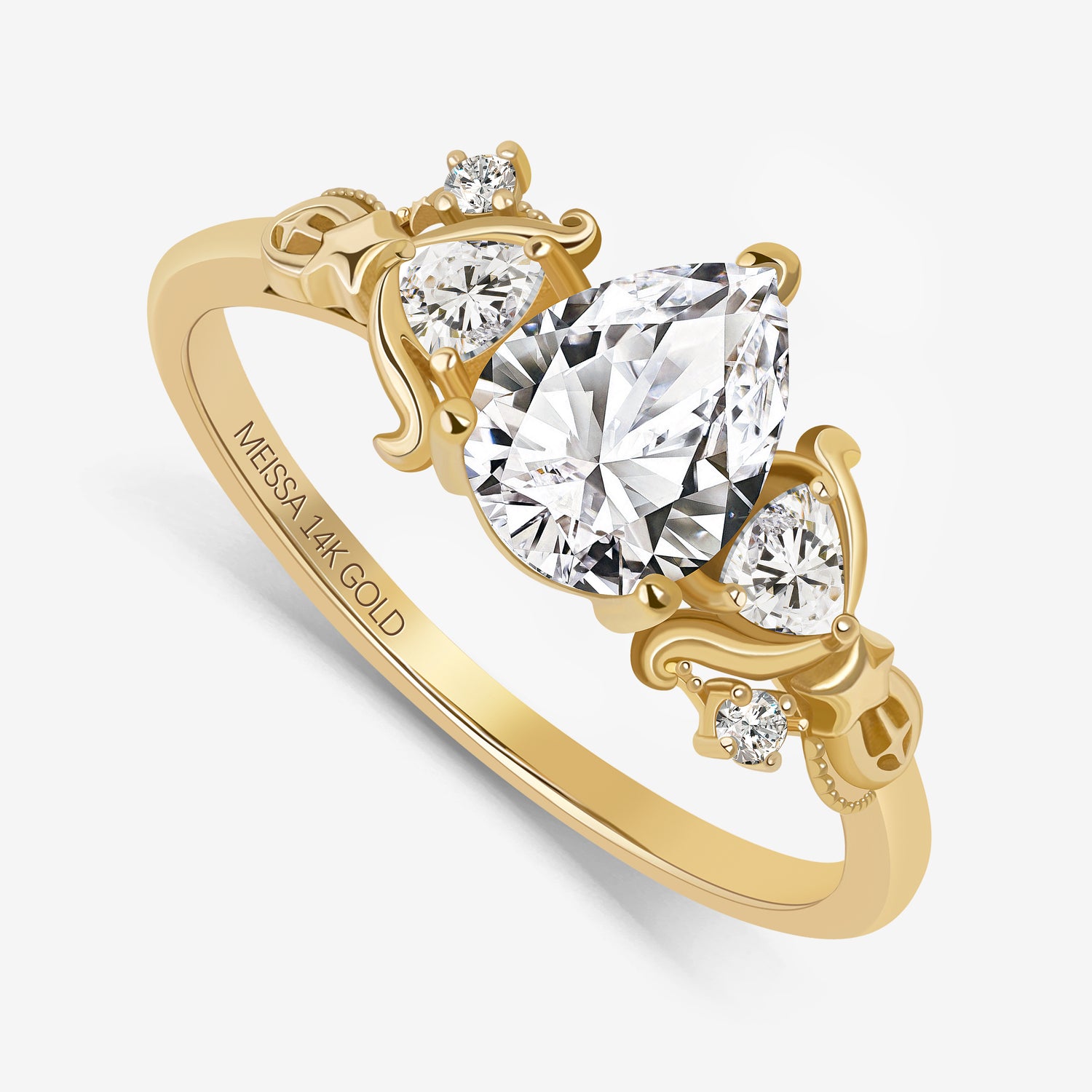 Starlit Grace Pear Ring